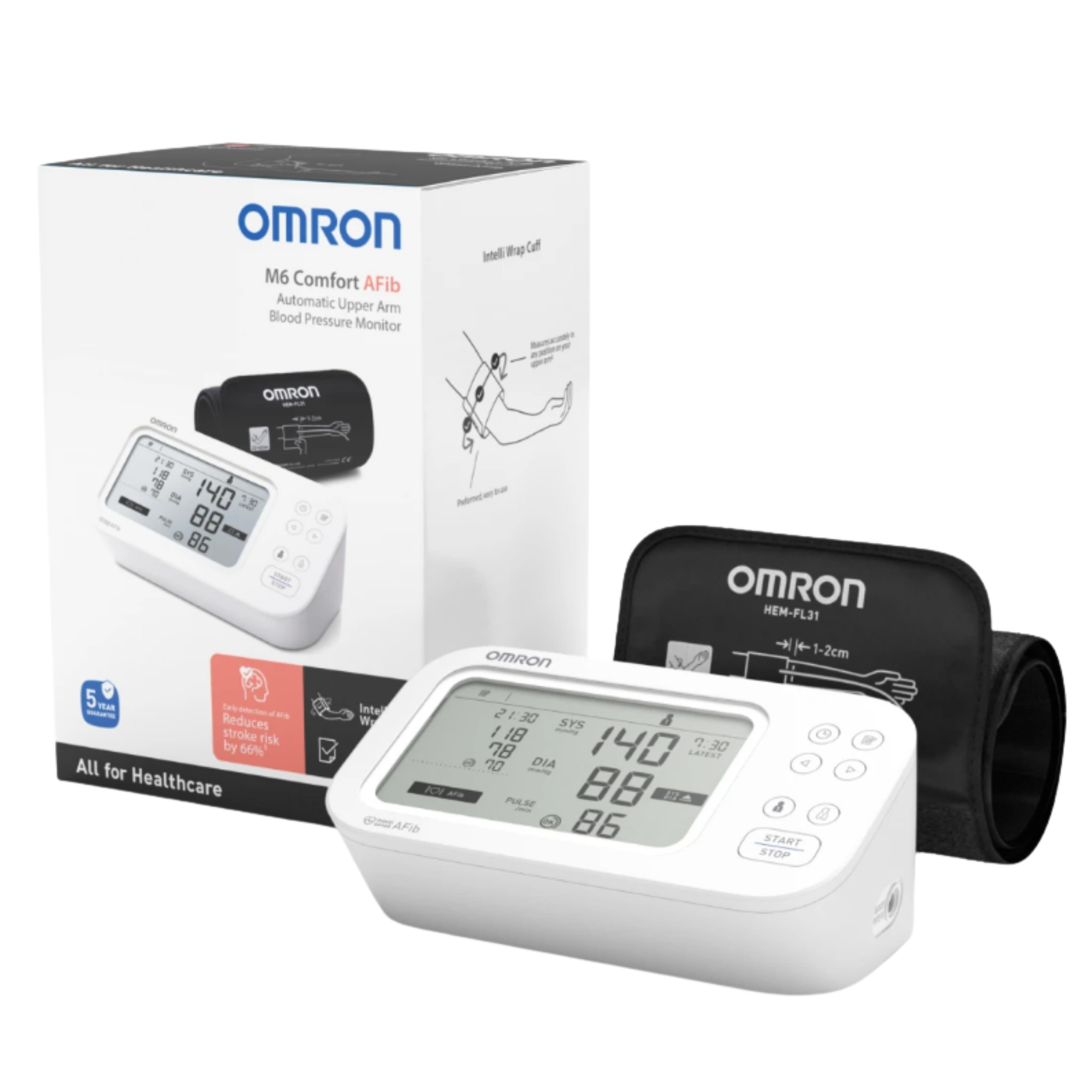 Omron M6 Comfort Afib HEM-7380-E Koldan Dijital Tansiyon Aleti