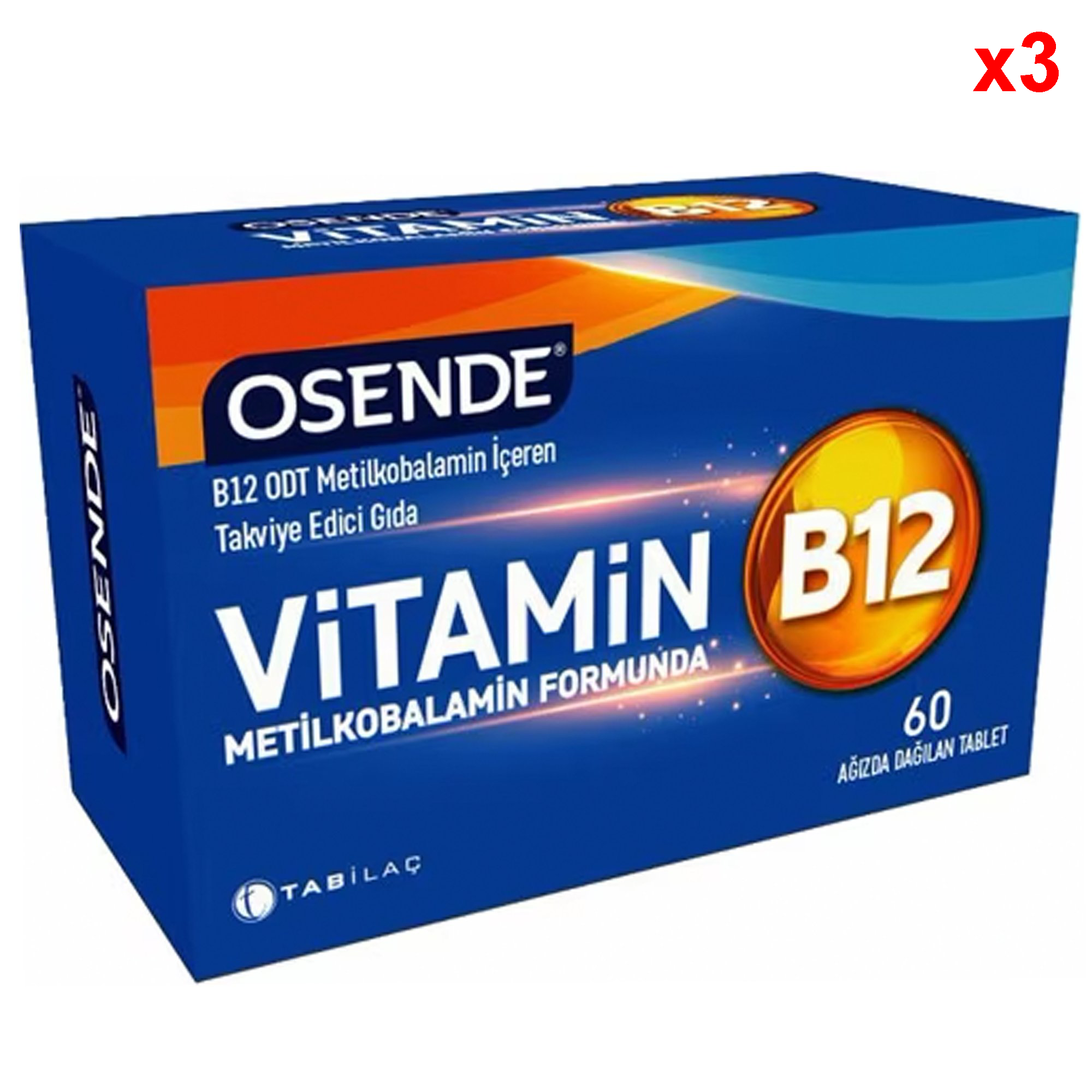 Osende Vitamin B12 60 Tablet 3 Adet