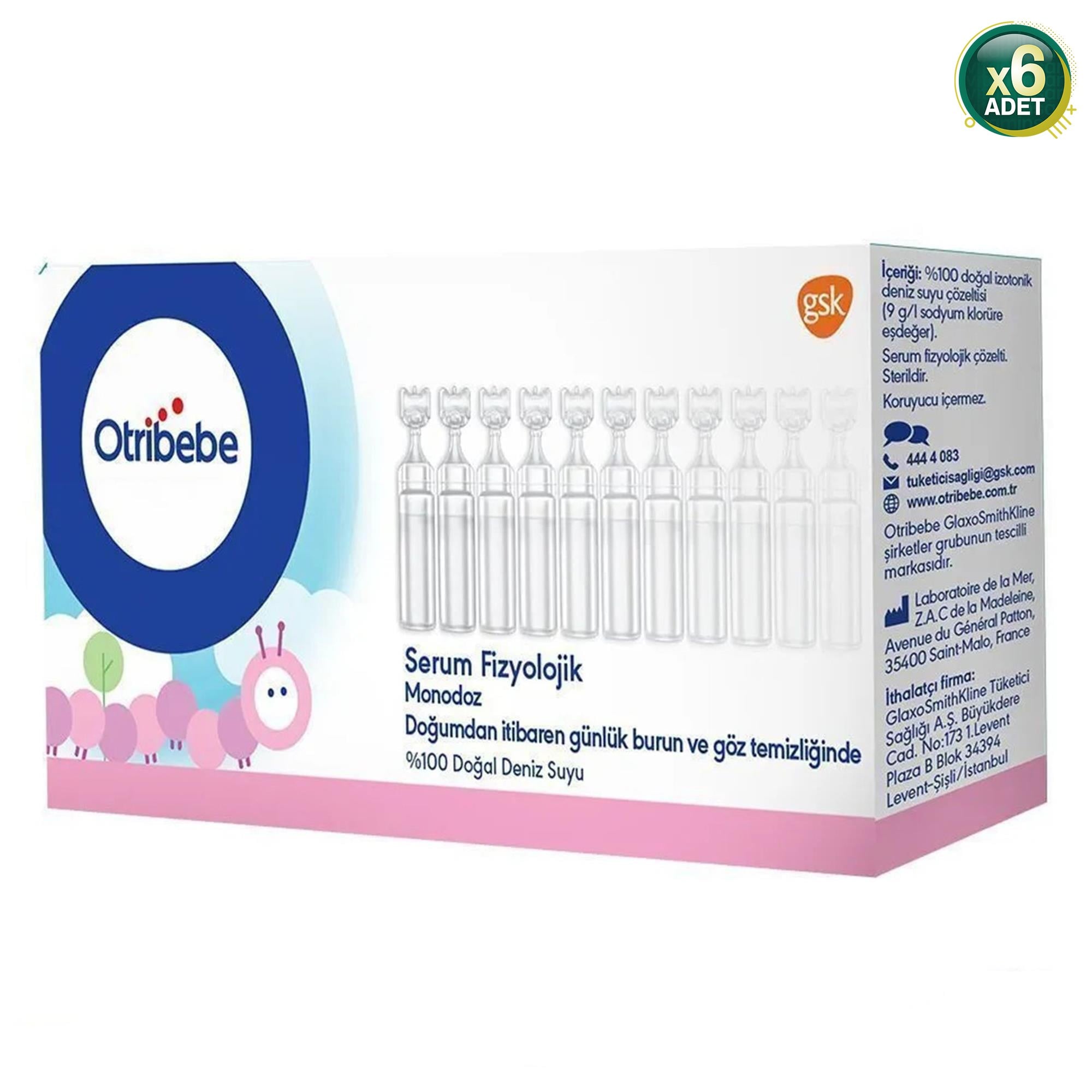 Otribebe Monodoz Serum Fizyolik 5 ml x 20 Flakon 6 Adet