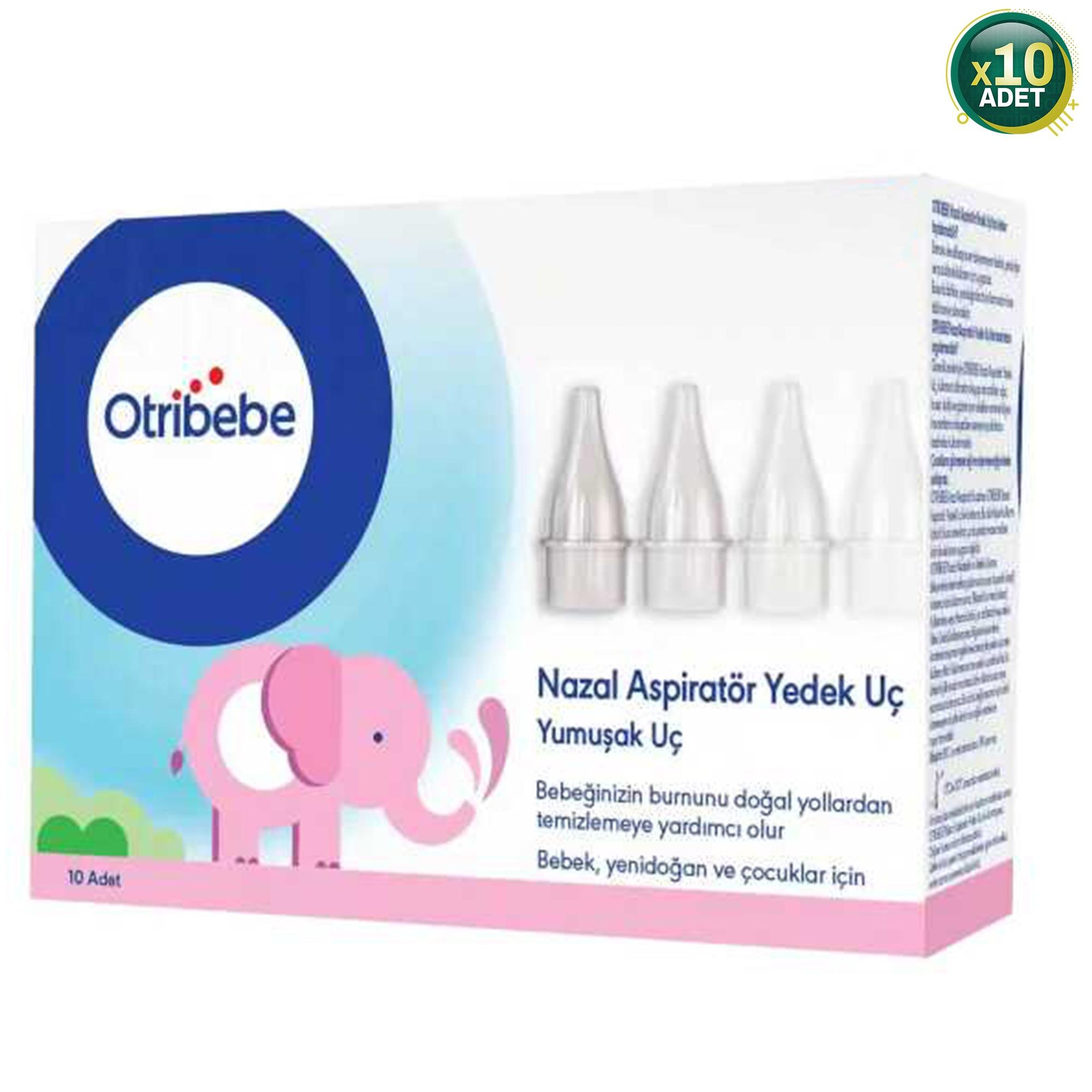 Otribebe Nazal Burun Aspiratörü 10'lu 10 Paket Yedek Uç