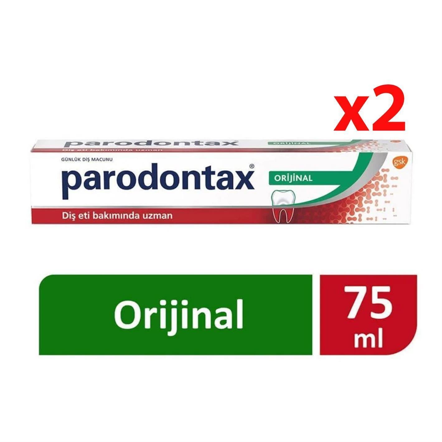 Parodontax Orijinal Diş Macunu 75 ml 2 Adet