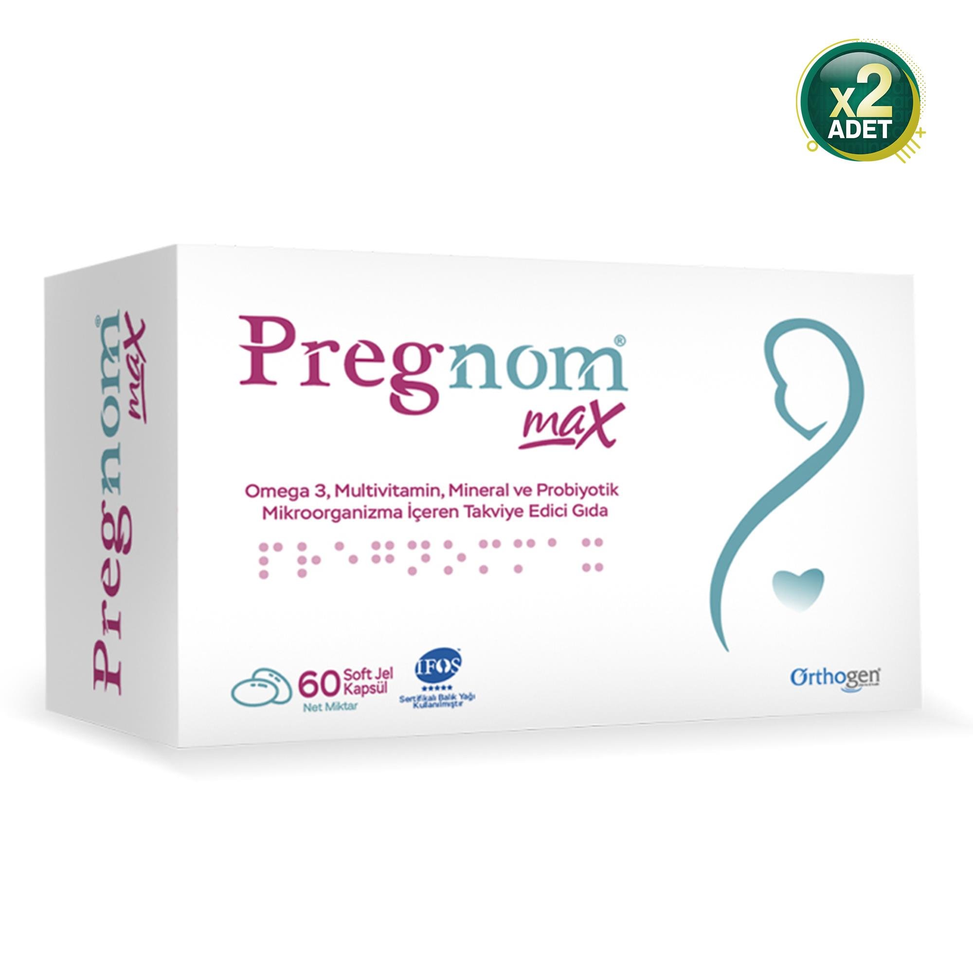 Pregnom Max 60 Kapsül 2 Adet