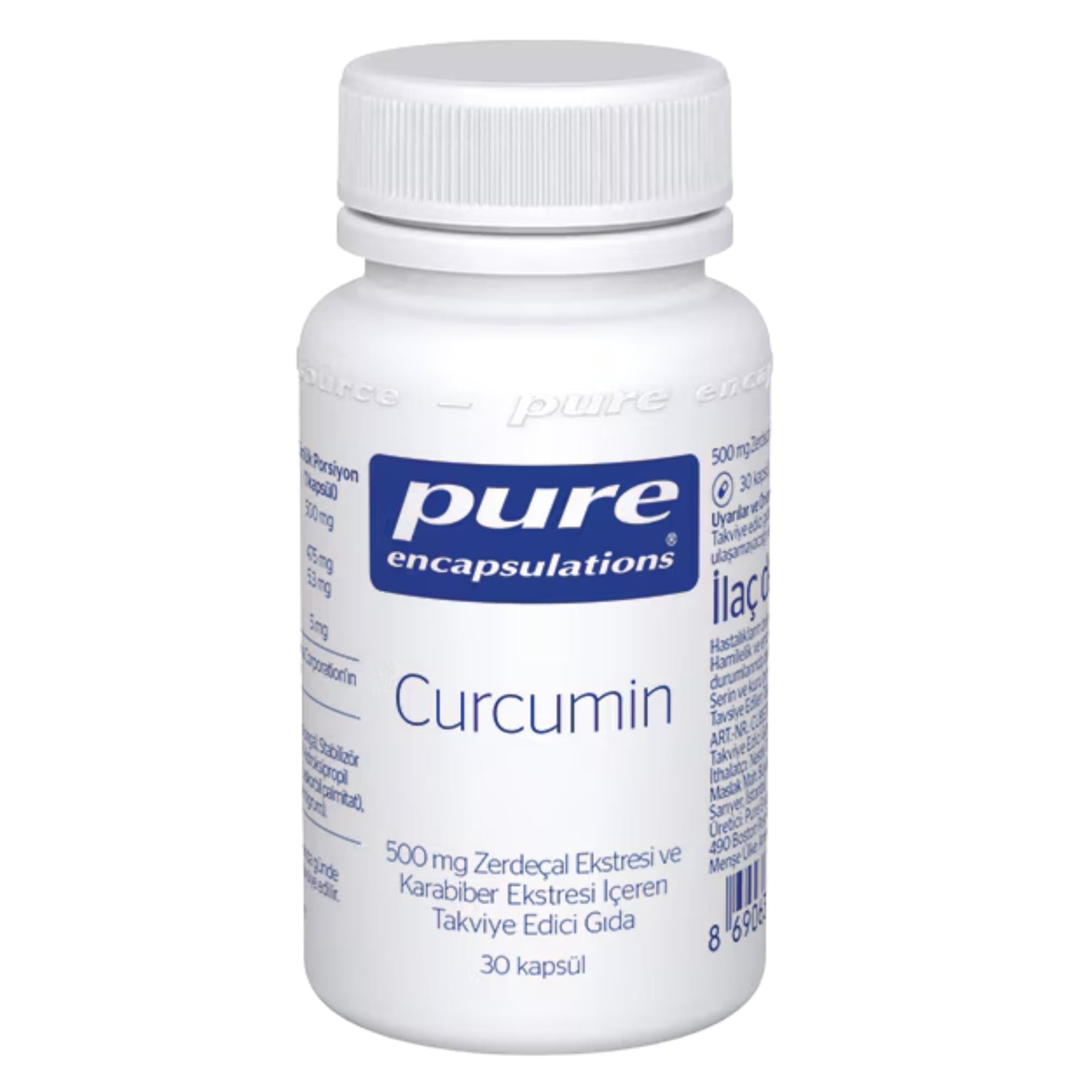 Pure Encapsulations Curcumin 500 mg 30 Kapsül