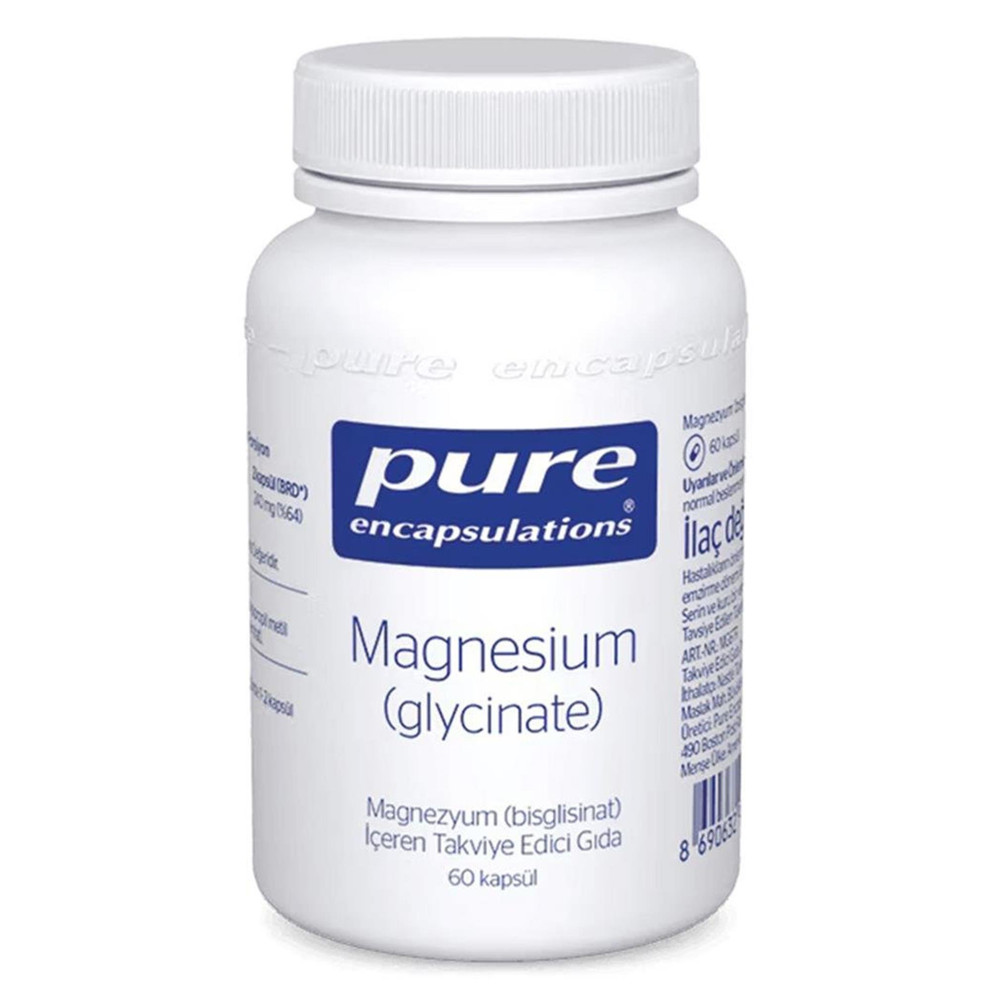 Pure Encapsulations Magnesium (glycinate) 60 Kapsül
