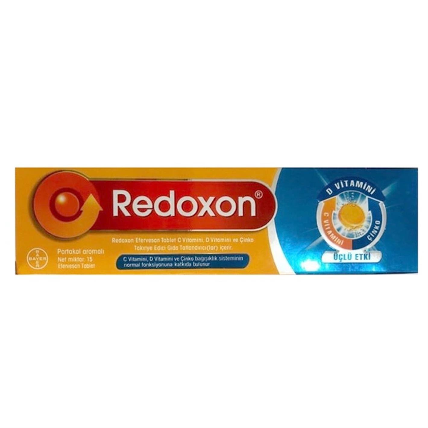 Redoxon Üçlü Etki 1 Takviye Edici Gıda 15 Efervesan Tablet