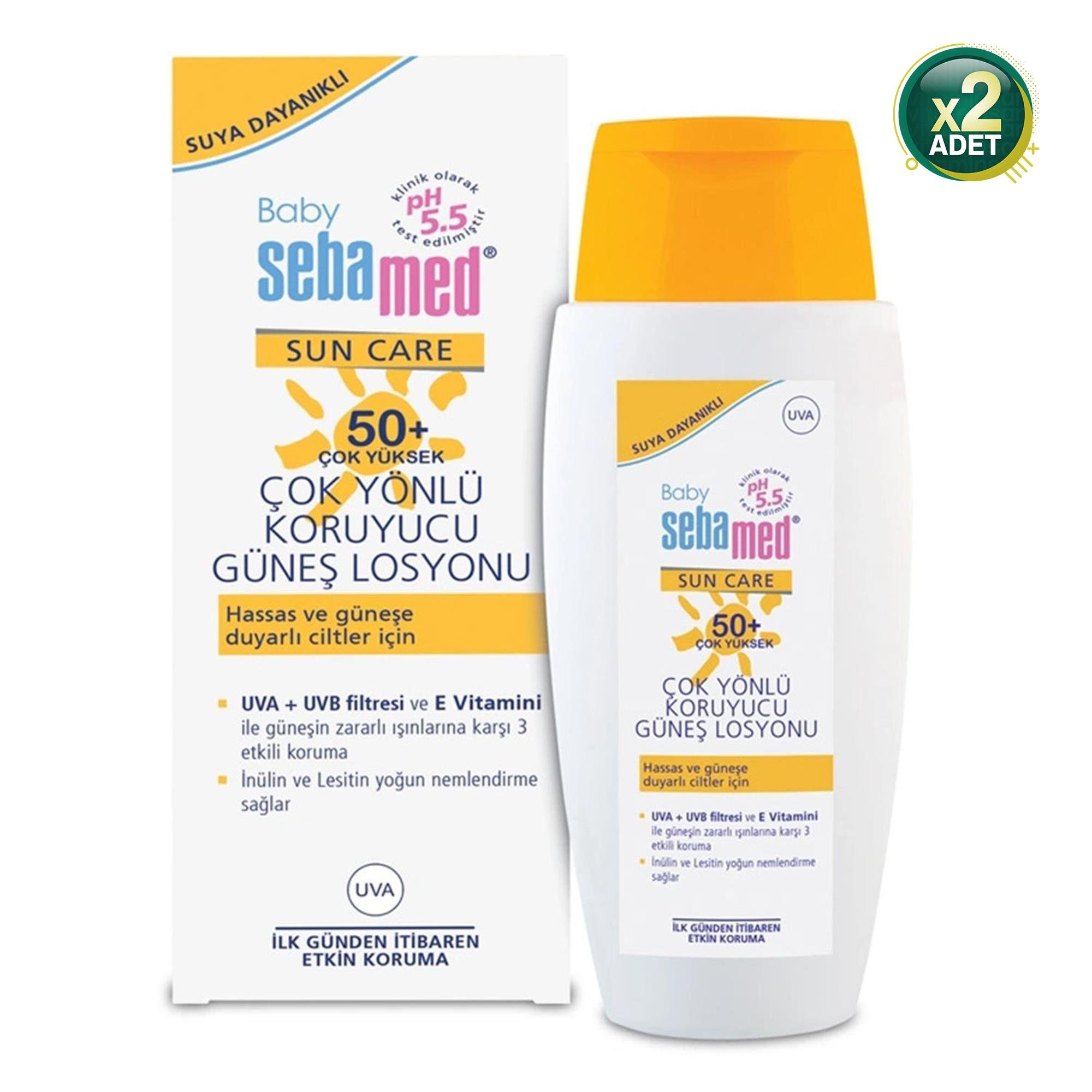 Sebamed 50 Faktör Bebek Güneş Losyonu 150 ml 2 Adet