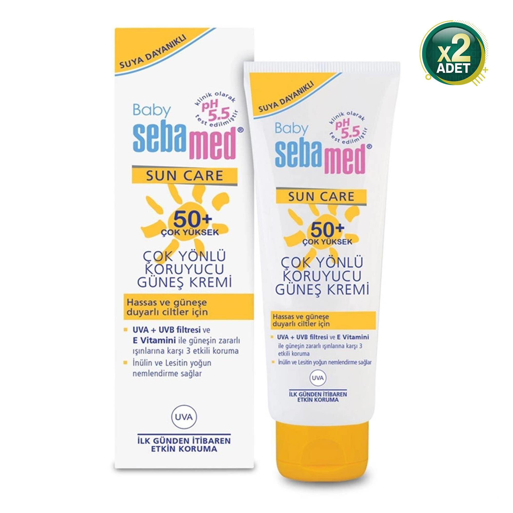 Sebamed Bebek Güneş Kremi SPF 50 75 ml 2 Adet