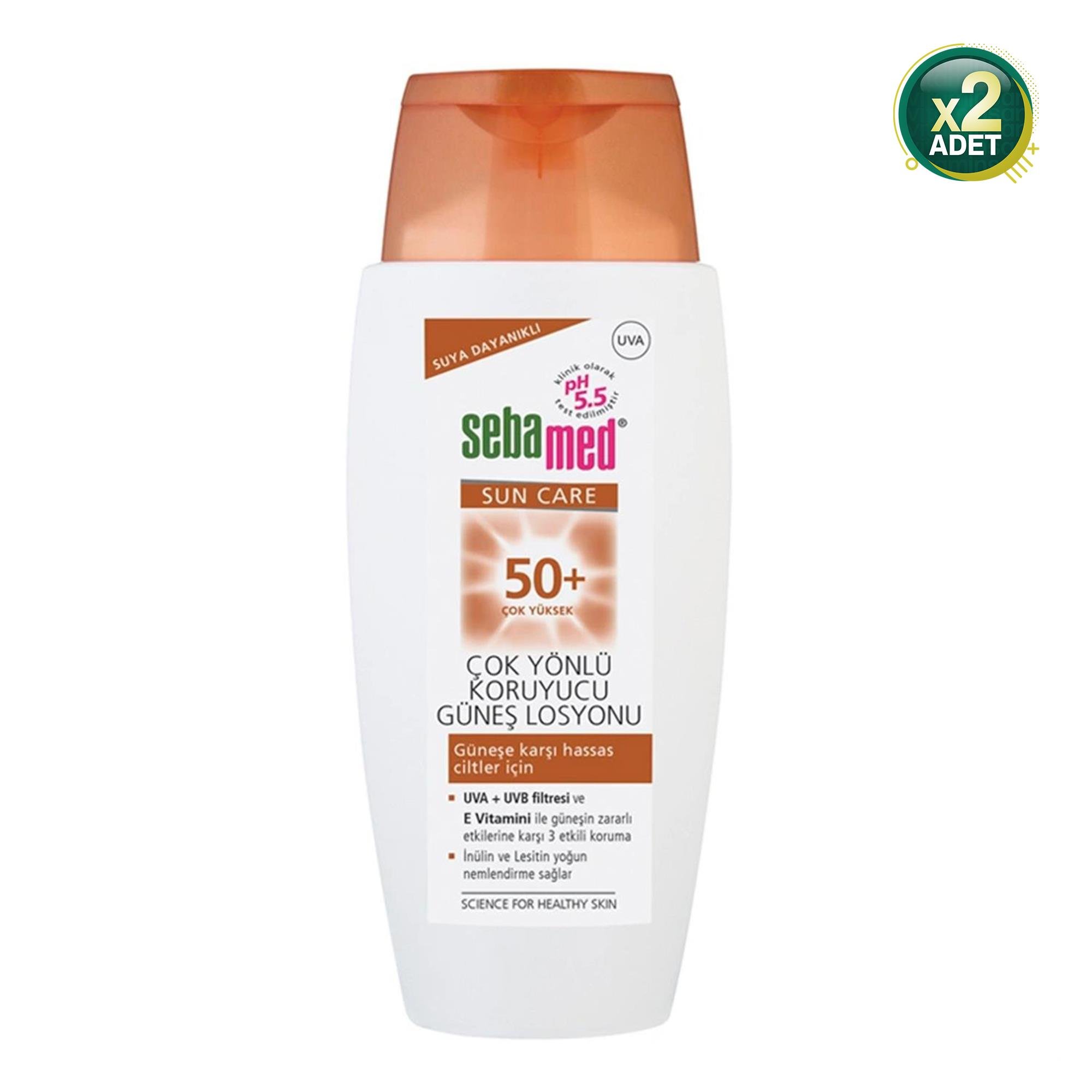 Sebamed SPF 50 Çok Yönlü Koruyucu Güneş Losyonu 150 ml 2 Adet