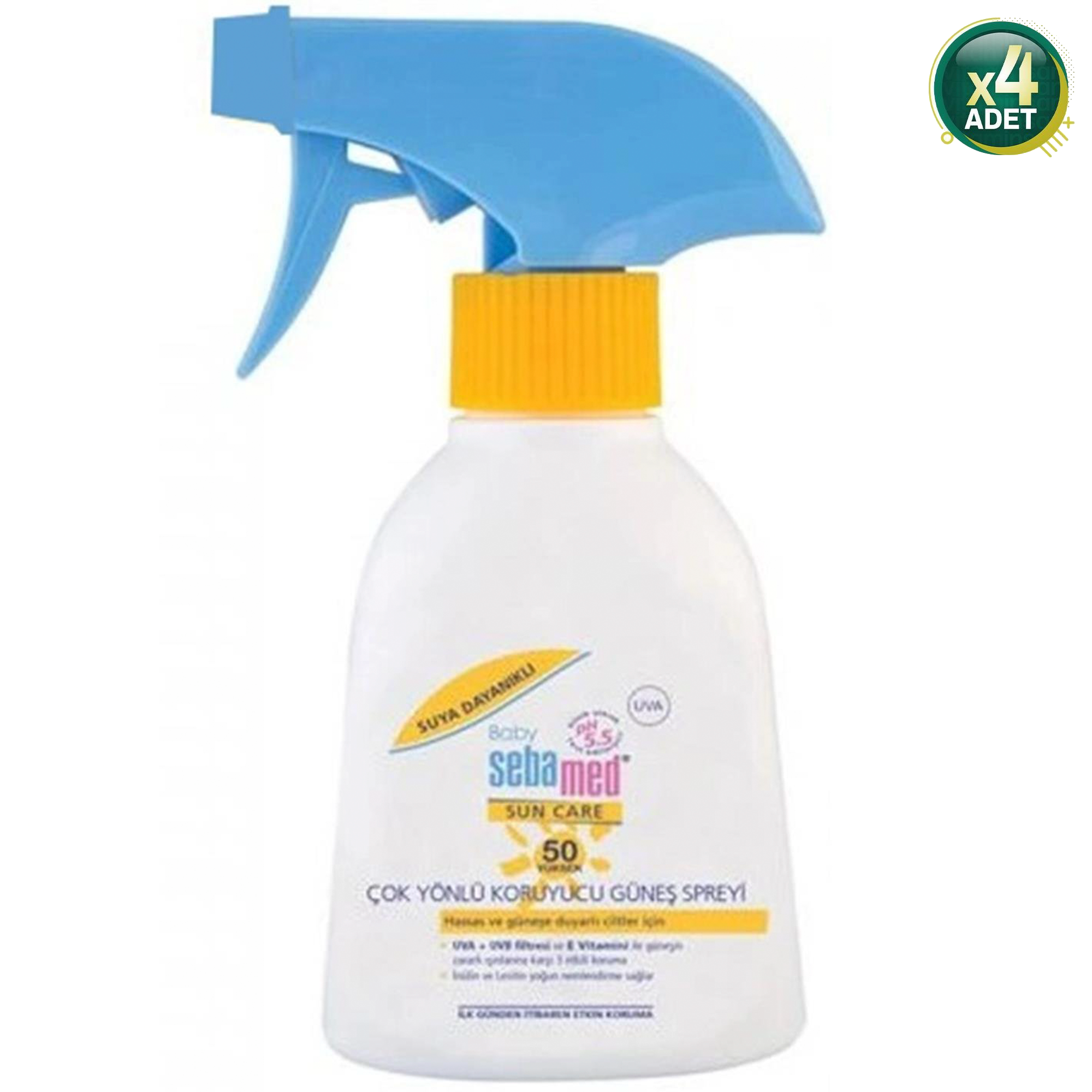 Sebamed Sun Care Çok Yönlü Koruyucu 200 ml 4 Adet 50 Faktör Bebek Güneş Spreyi