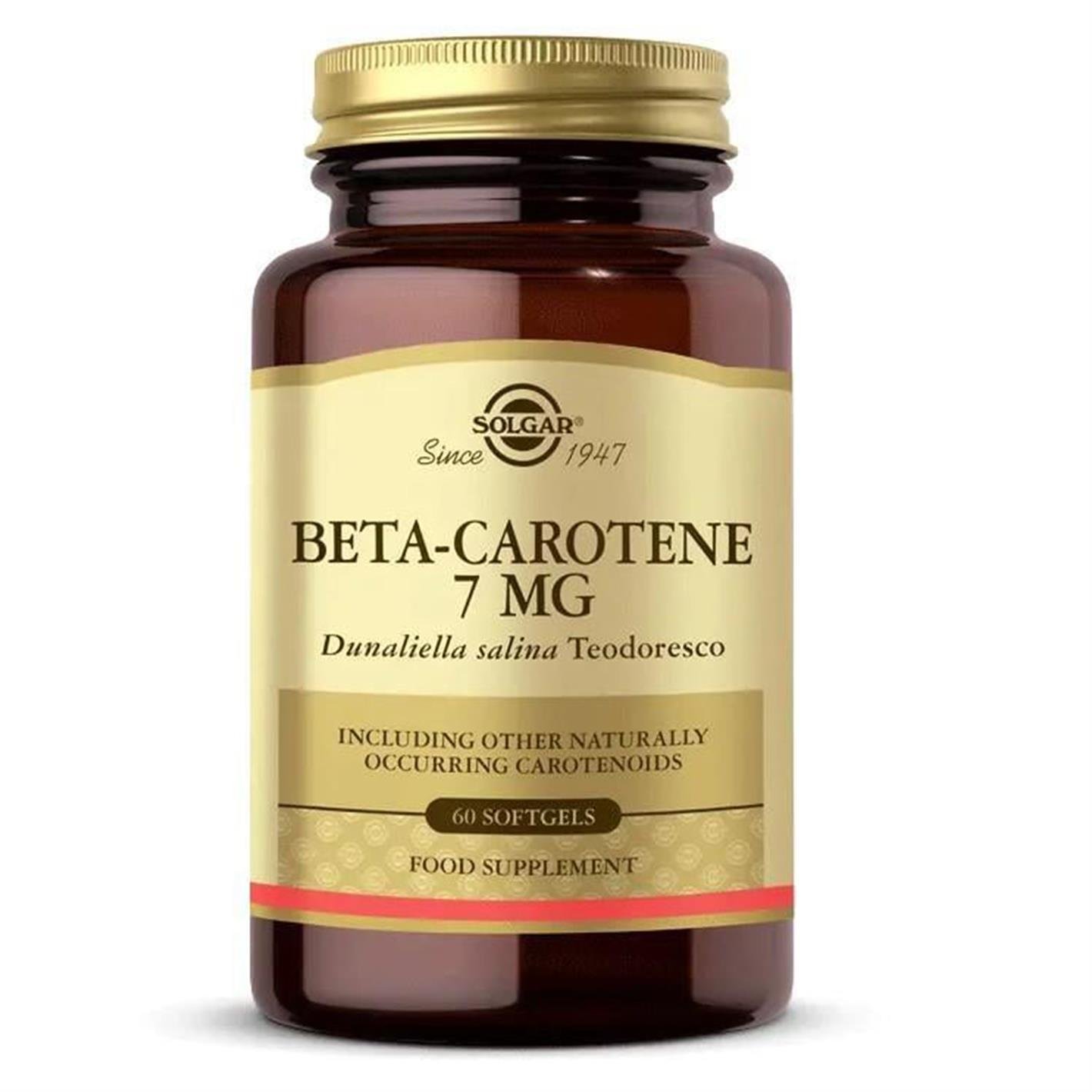 Solgar Beta Carotene 7 mg 60 Kapsül