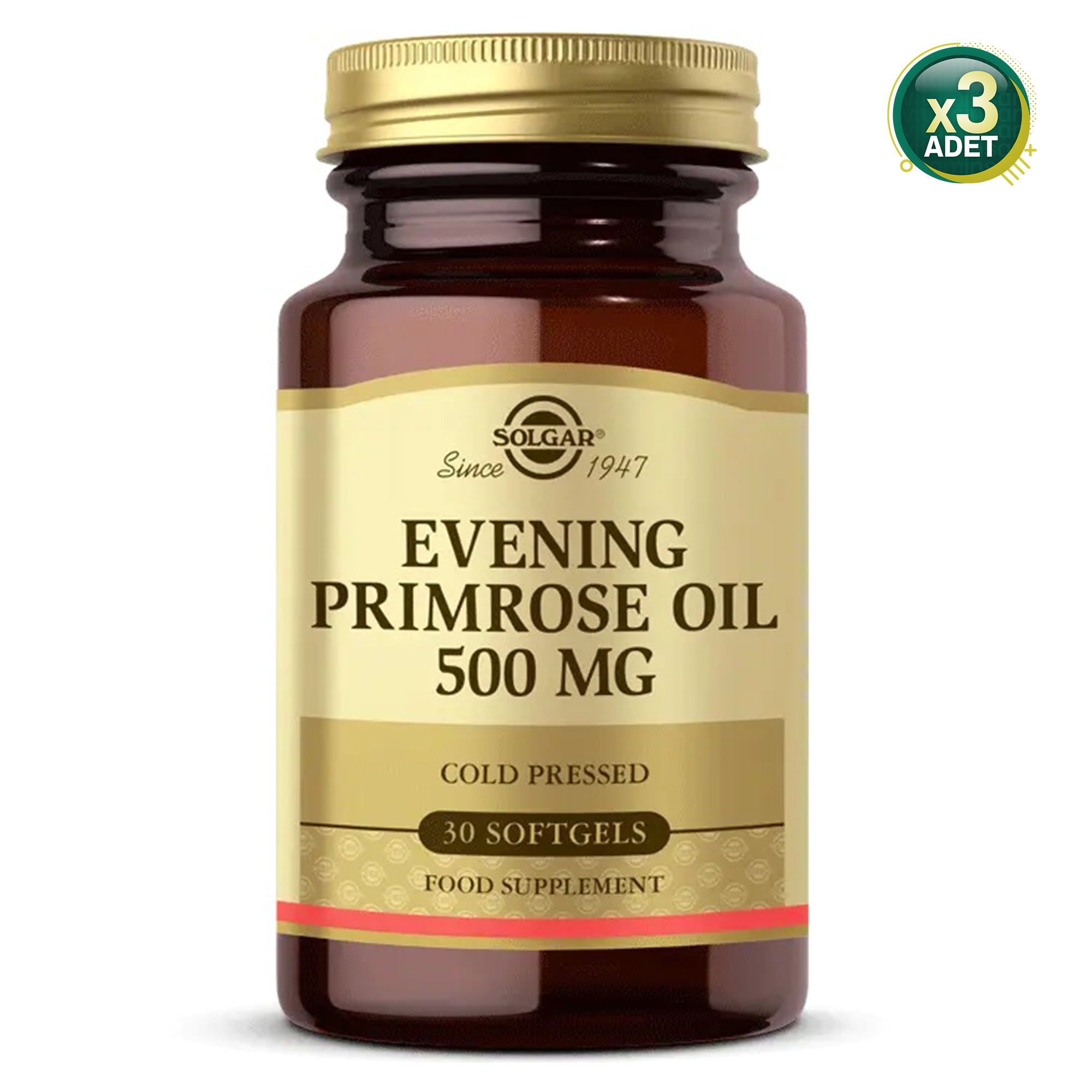 Solgar Evening Primrose 500 mg 30 Kapsül 3 Adet