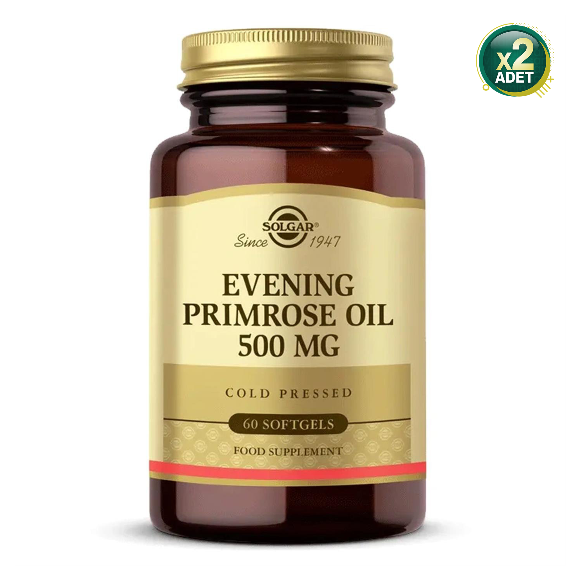 Solgar Evening Primrose Oil 500 mg 60 Yumuşak Jelatin Kapsül 2 Adet