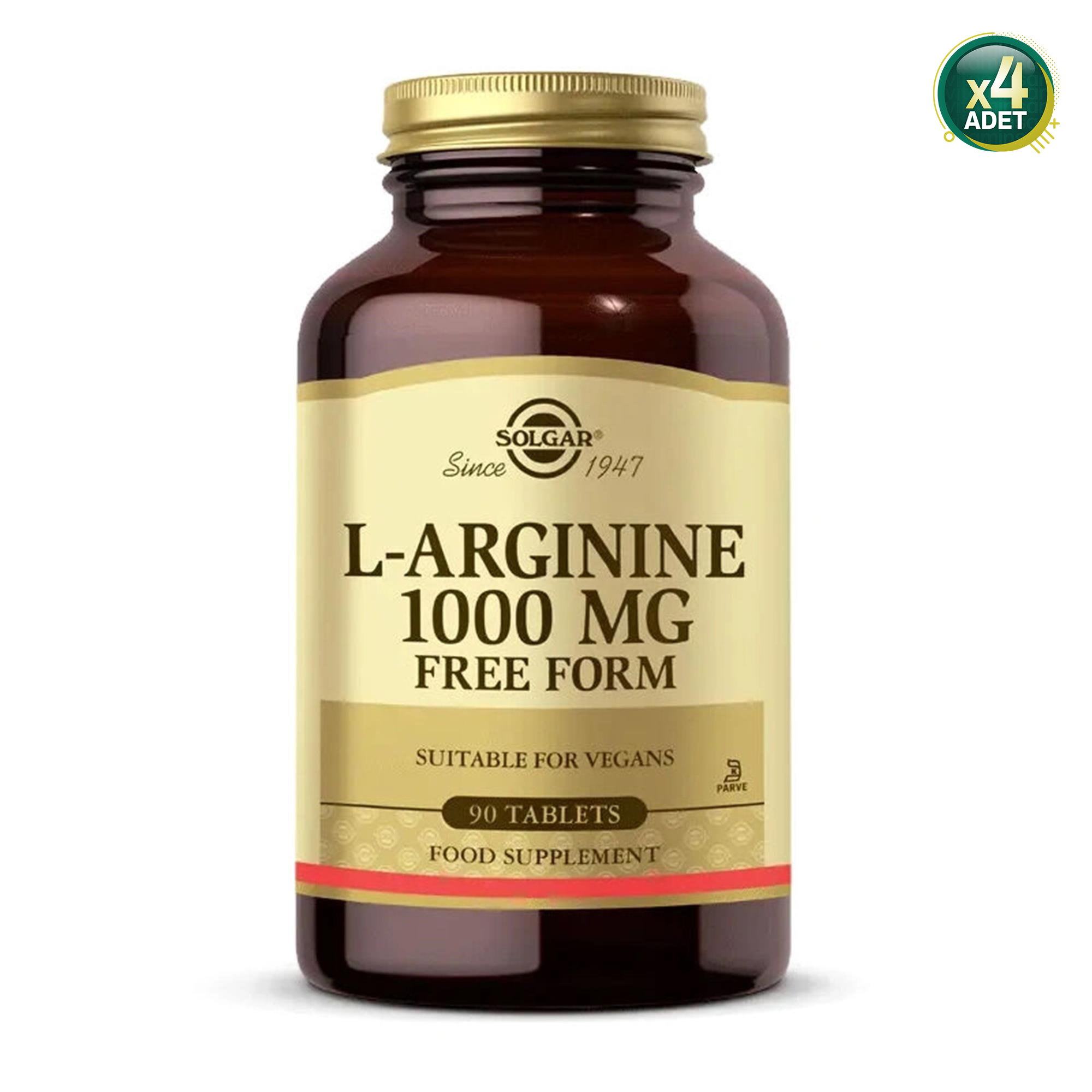 Solgar L-Arginine 1000 mg 90 Tablet 4 Adet