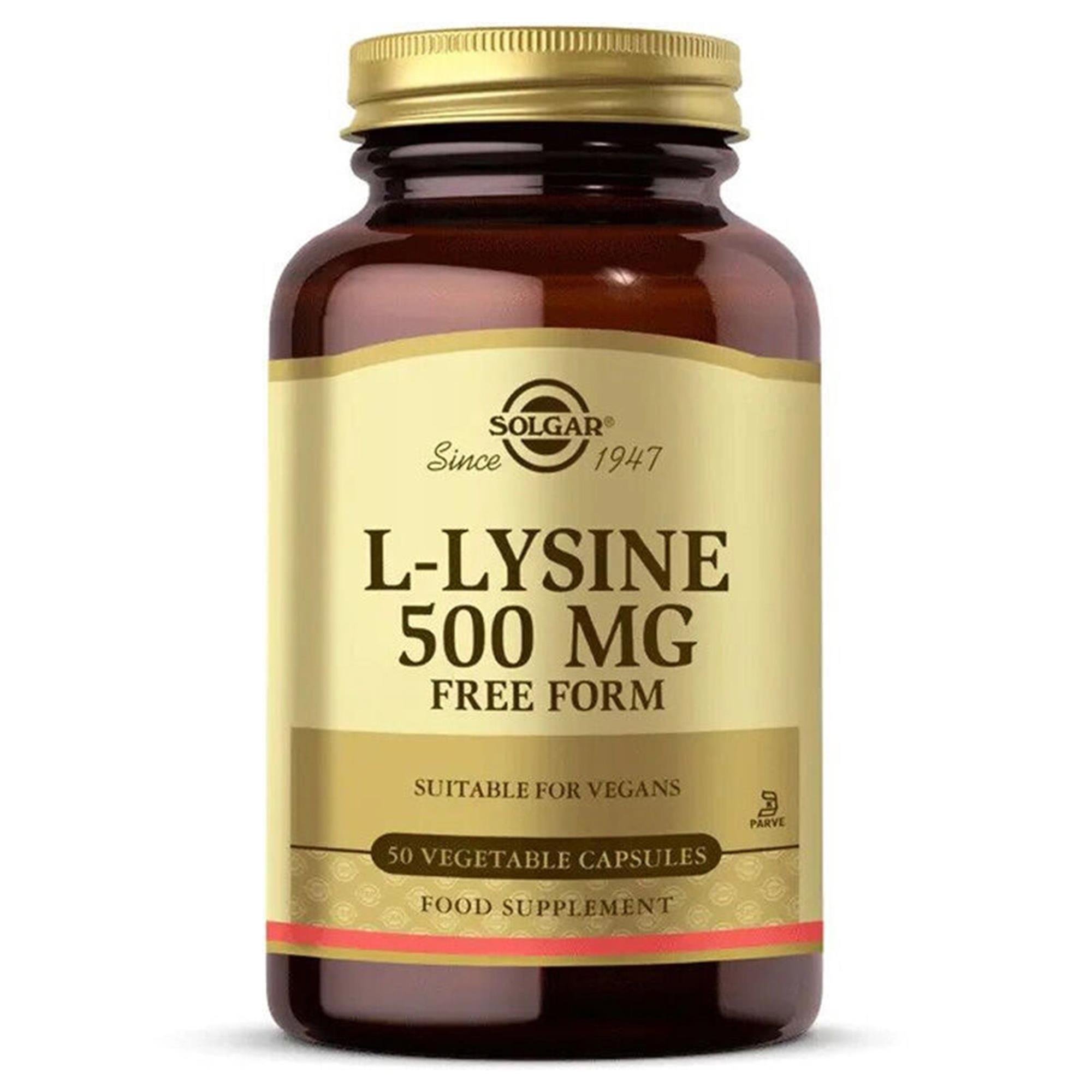 Solgar L-Lysine 500 Mg Free Form 50 Kapsül