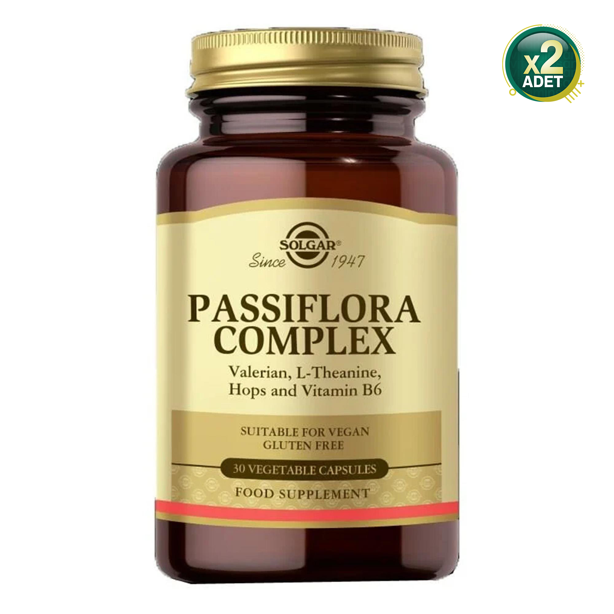 Solgar Passiflora Complex 30 Kapsül 2 Adet
