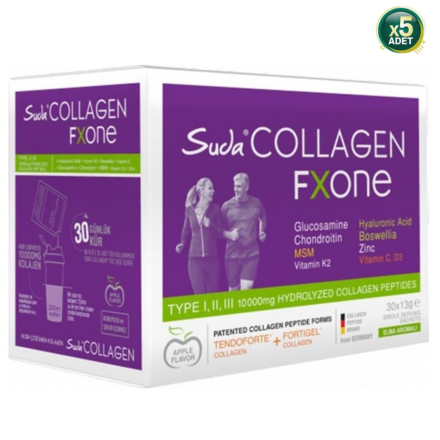 Suda Collagen Fxone Apple 13 gr x 30 Saşe 5 Adet