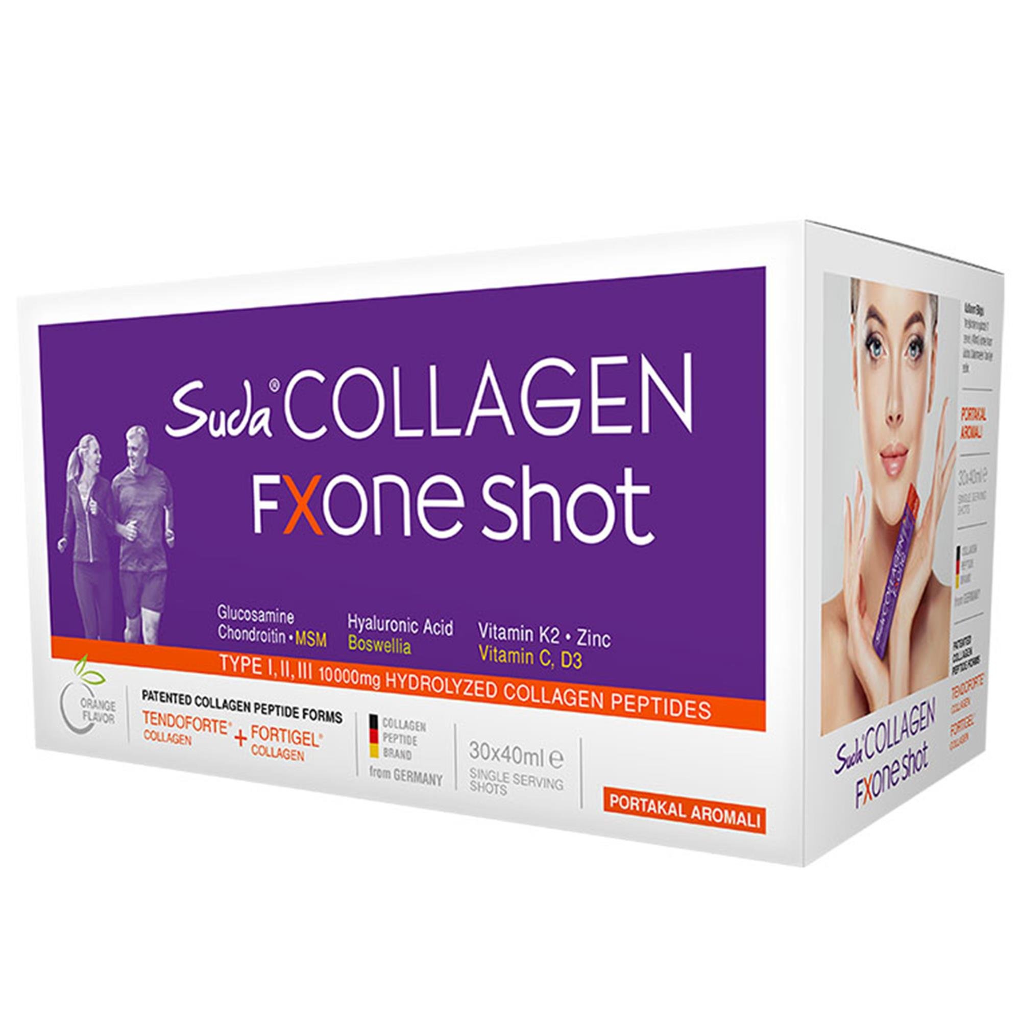 Suda Collagen Fxone Shot Portakal 30 x 40 ml
