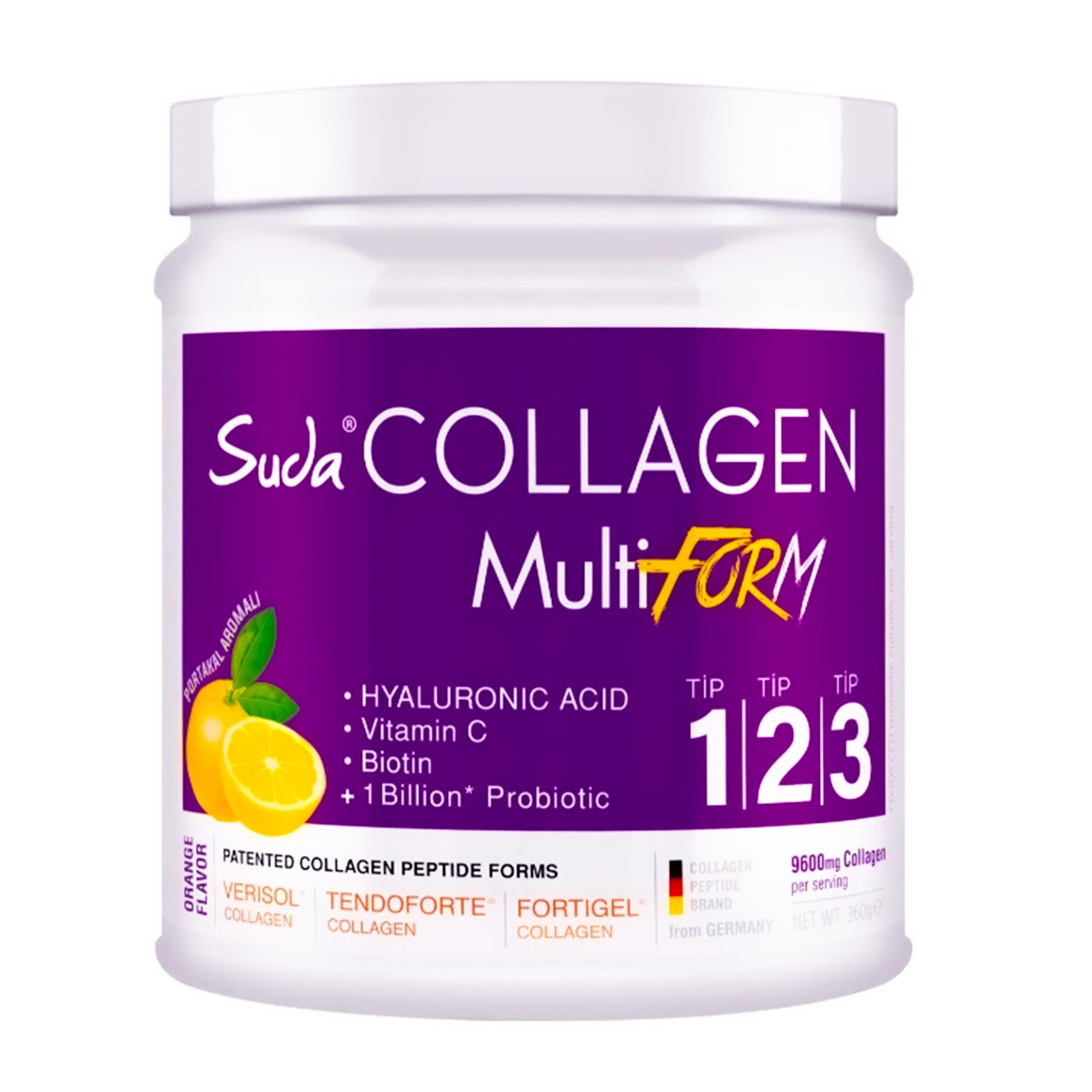 Suda Collagen MultiForm Portakal Aromalı Takviye Edici Gıda 360 g