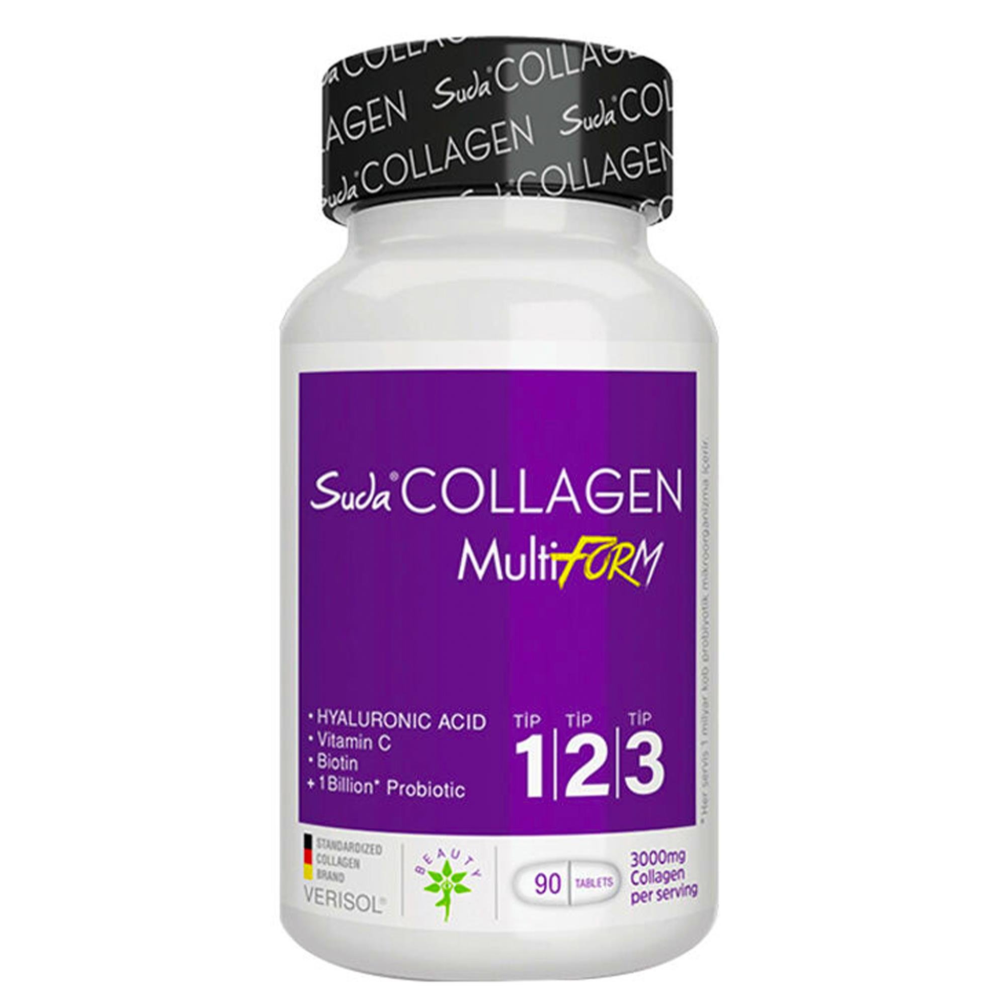 Suda Collagen MultiFORM Tip 1-2-3 Kolajen Takviyesi 90 Tablet
