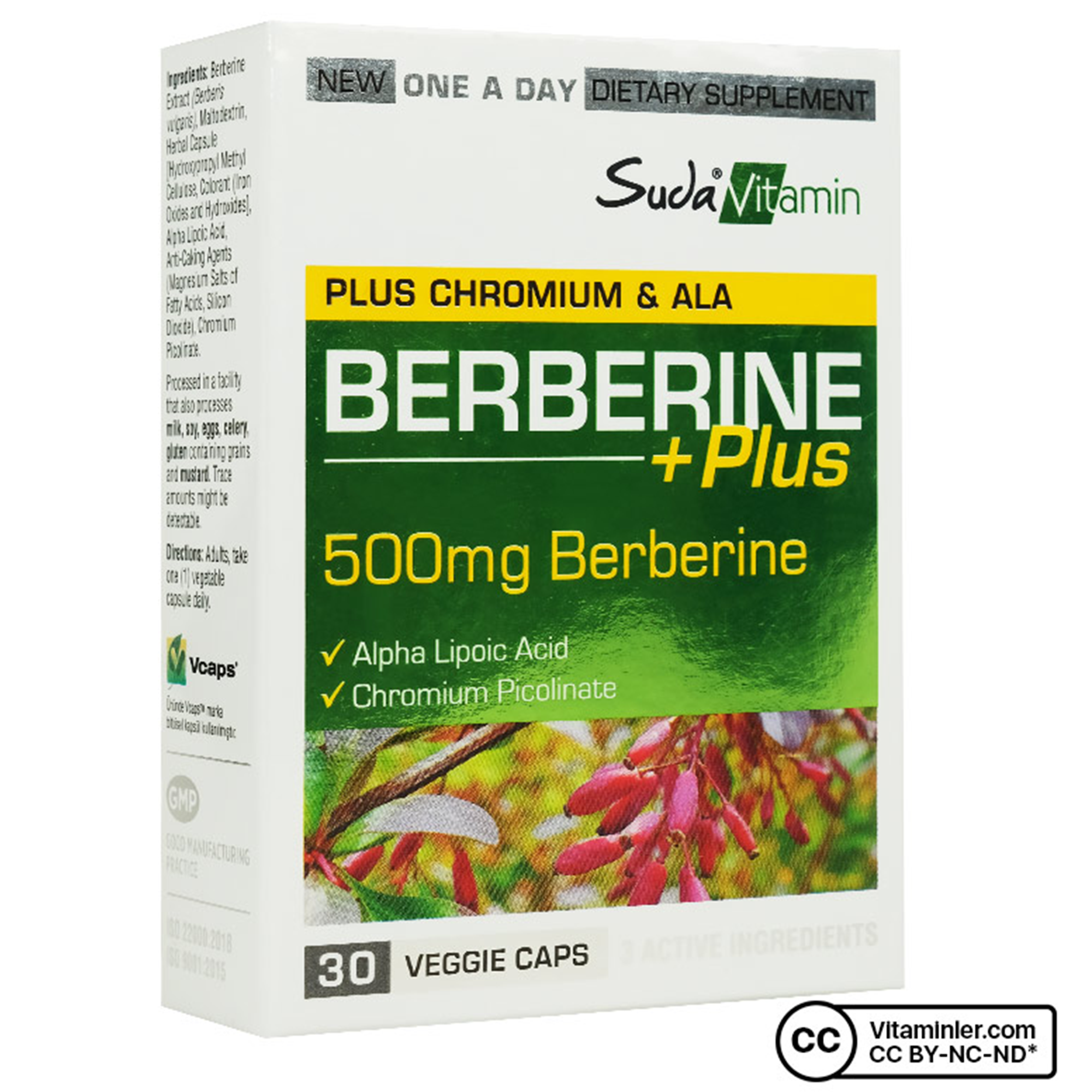 Suda Vitamin Berberine Plus 30 Kapsül