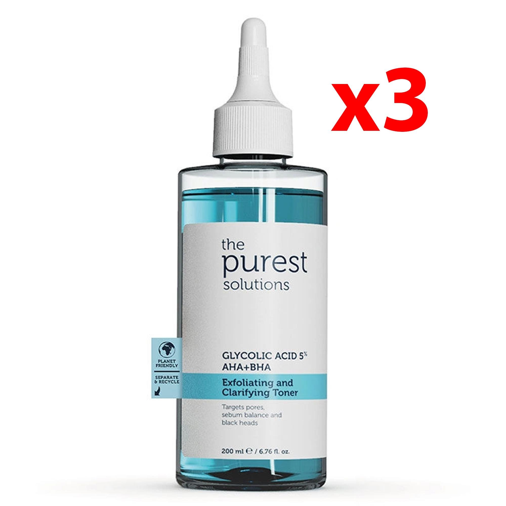 The Purest Solutions Exfoliating + Clarifying Toner 200 ml 3 Adet