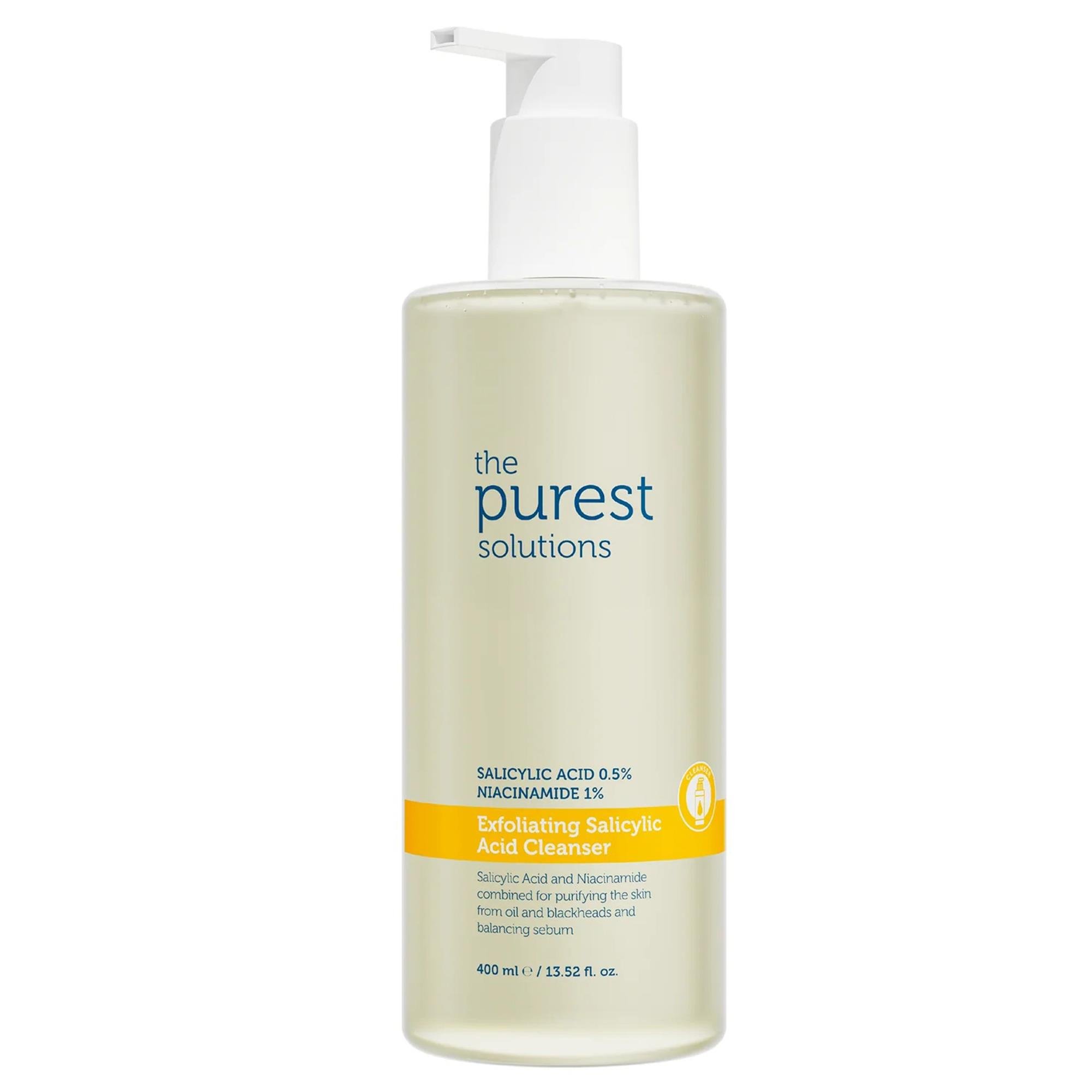 The Purest Solutions Exfoliating Salisilik Asit Yağlı ve Karma Ciltler için Yüz Temizleme Jeli 400 ml