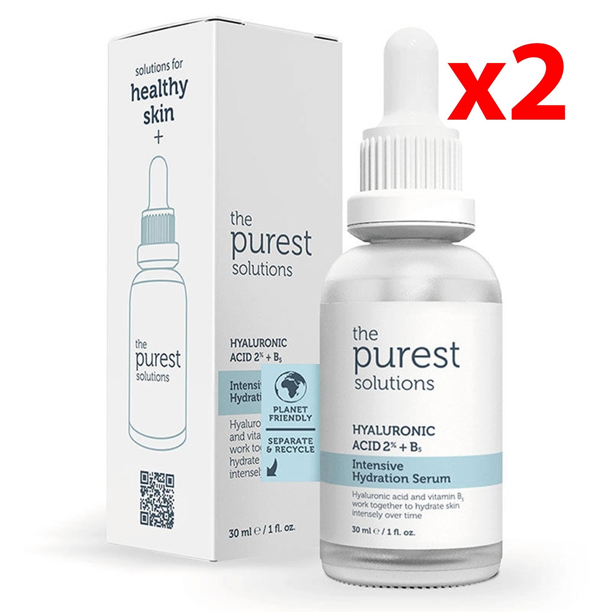 The Purest Solutions Hyaluronic Acid %2 + B5 Intensive Hydration Serum 30 ml 2 Adet