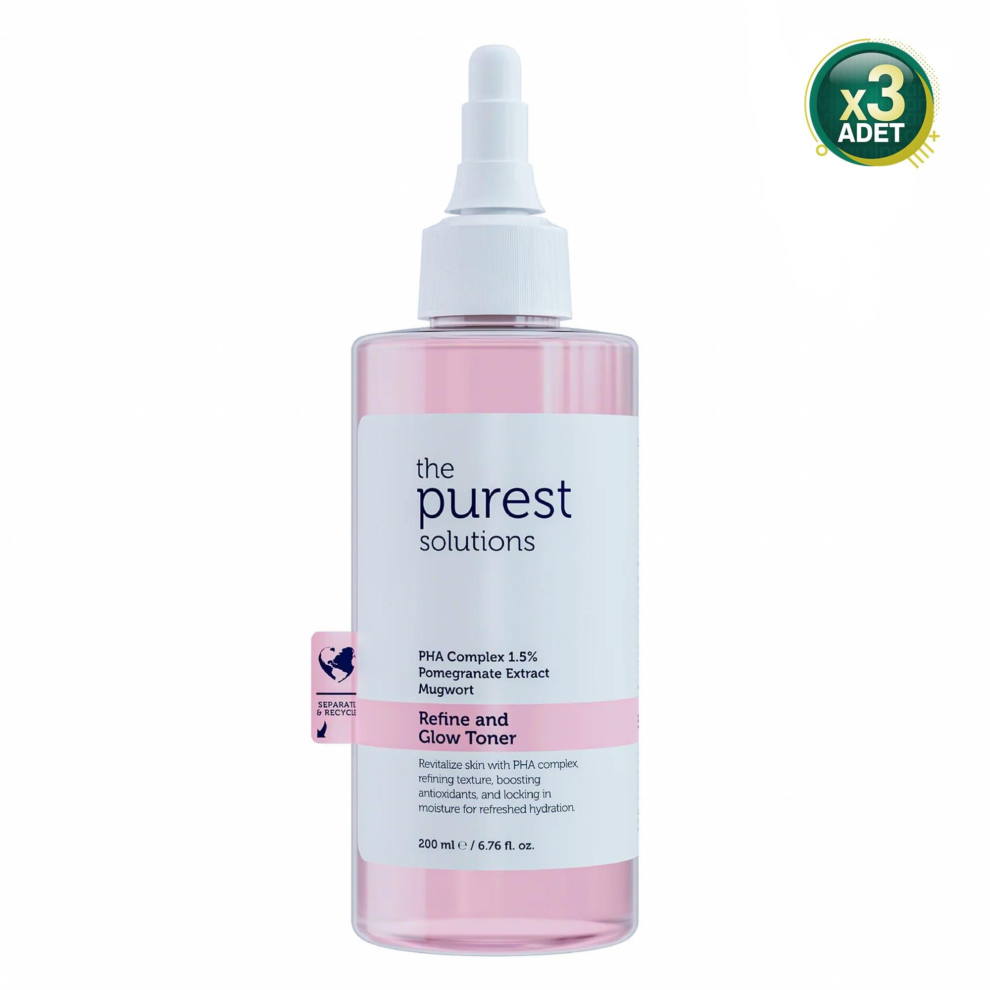 The Purest Solutions PHA  Tonik 200 ml 3 Adet
