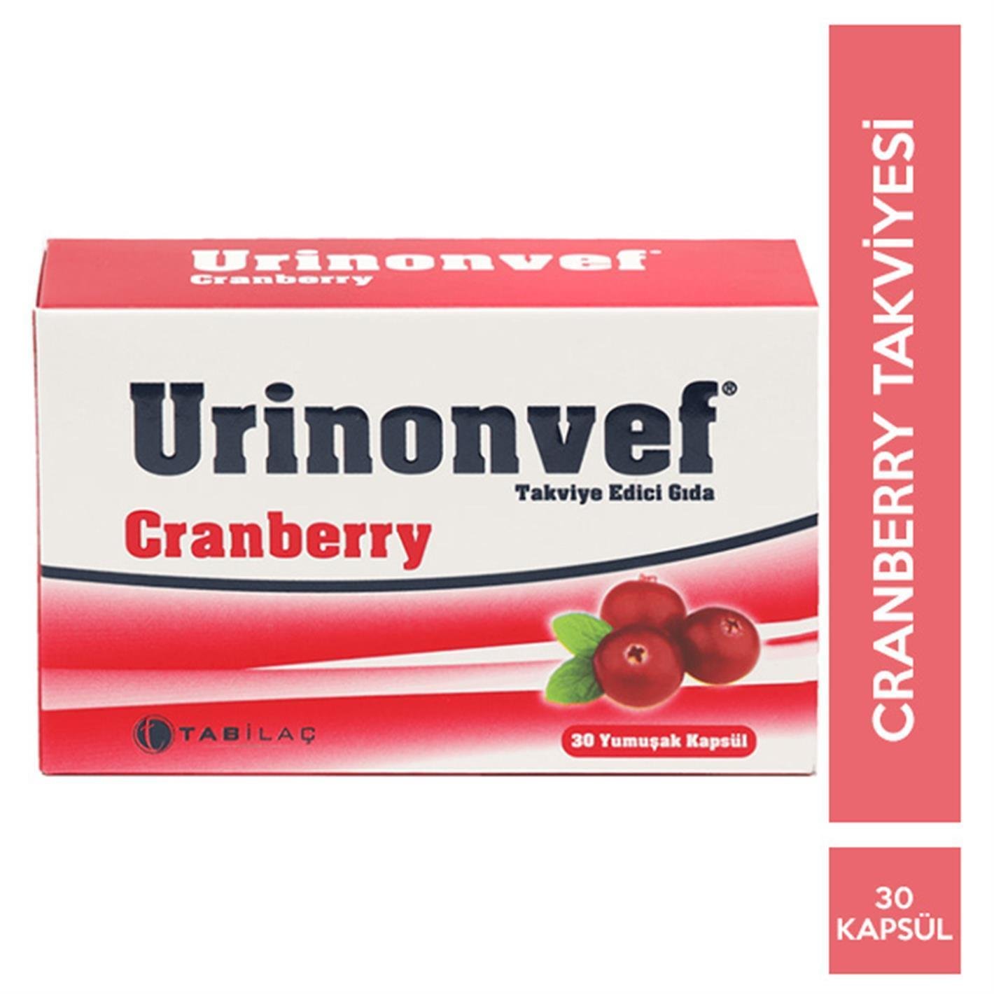 Urinonvef 30 Kapsül Gıda Takviyesi