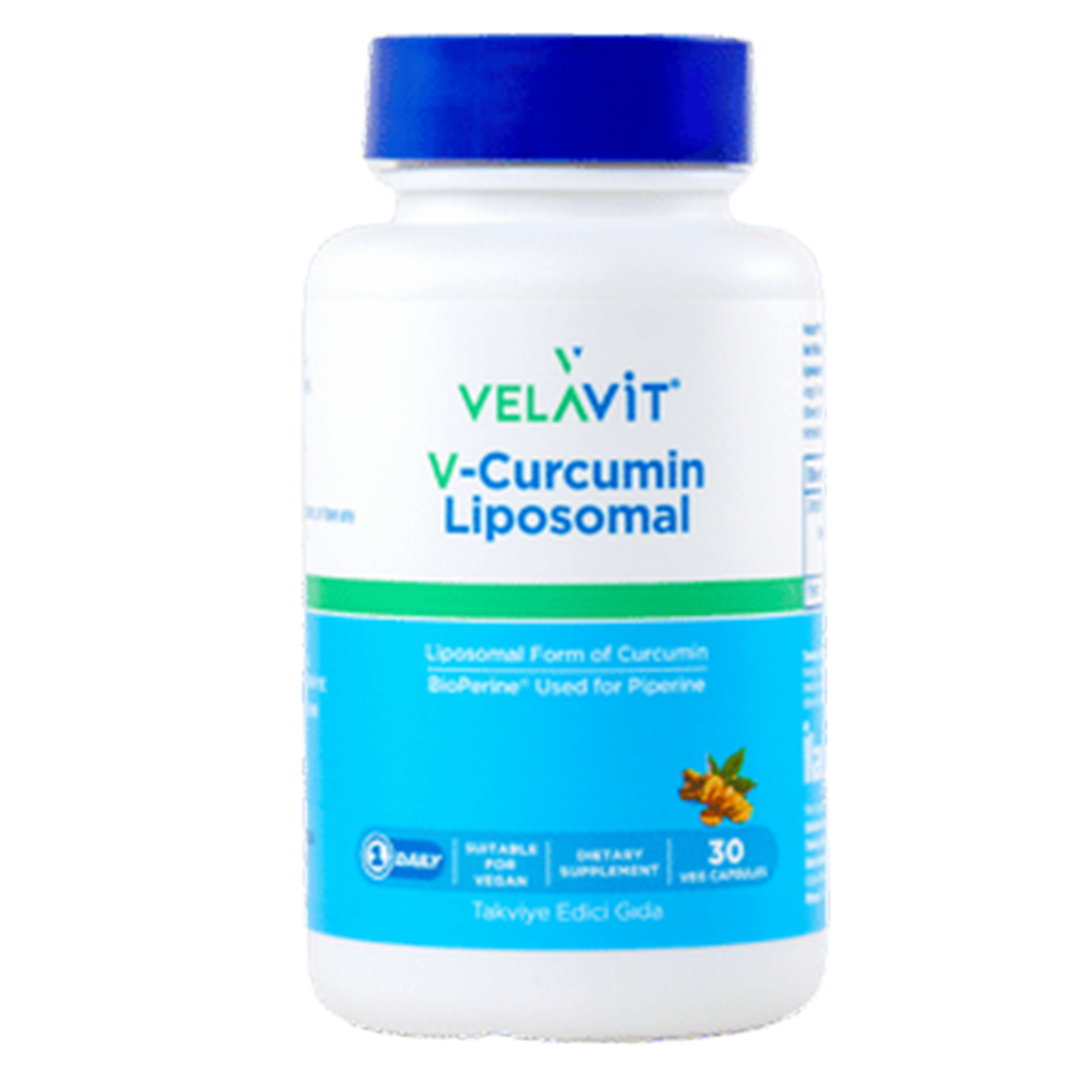 Velavit V-Curcumin Liposomal Takviye Edici Gıda 30 Kapsül