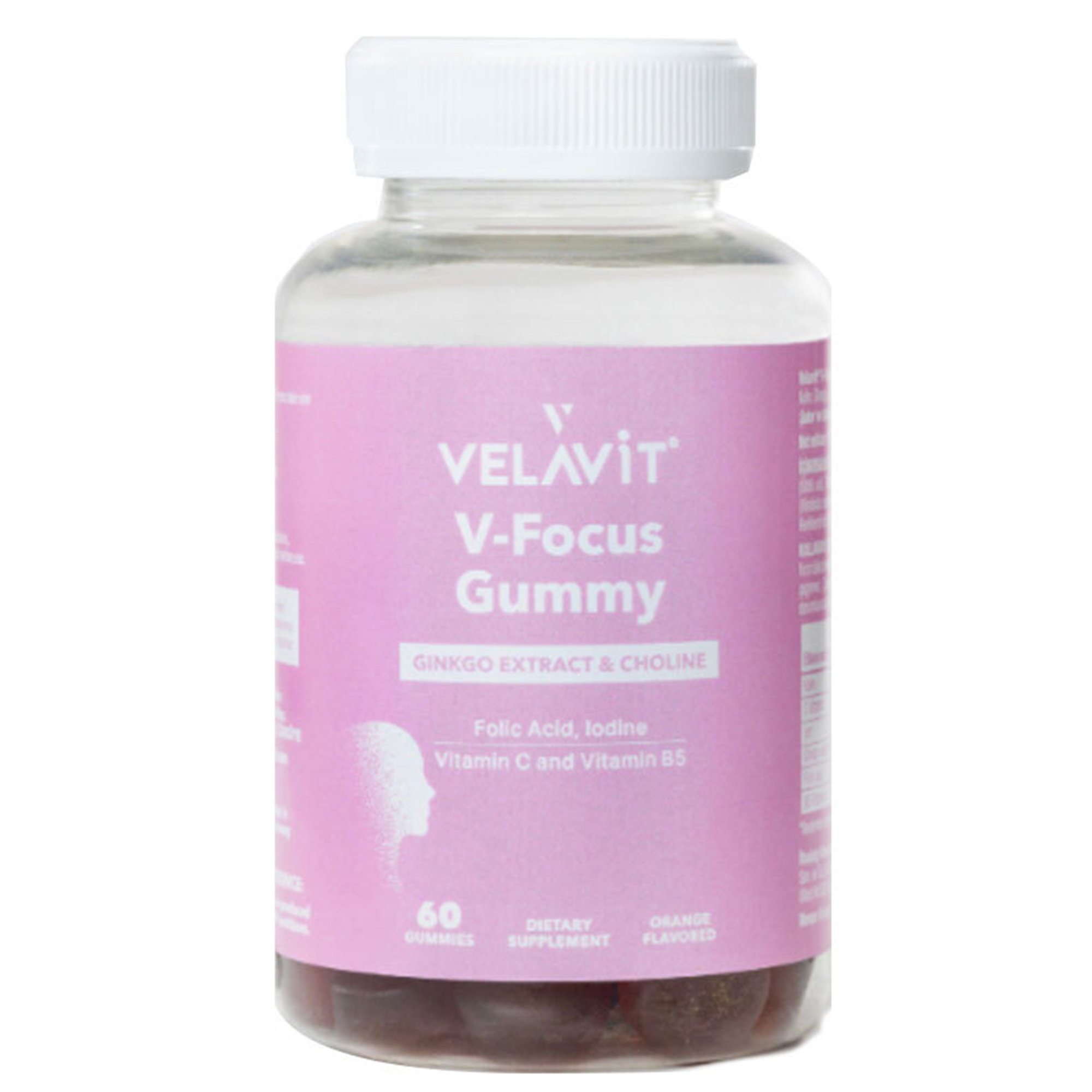 Velavit V Focus 60 Vitamin C ve B Vitamini İçeren Folik Asit İçerikli  Gummies