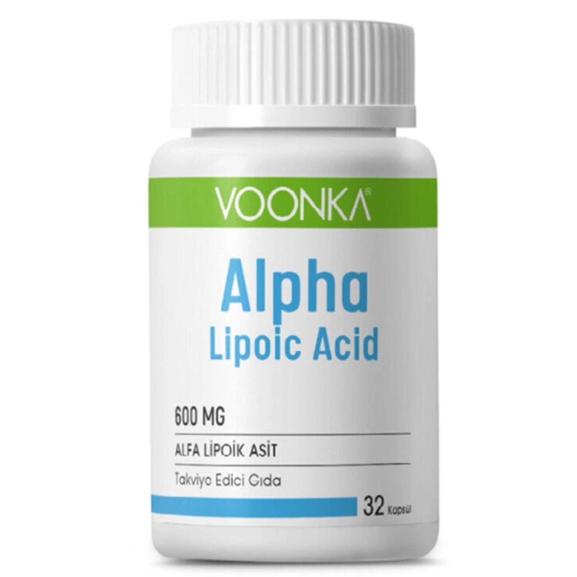 Voonka Alpha Lipoic Acid 600 mg 32 Kapsül