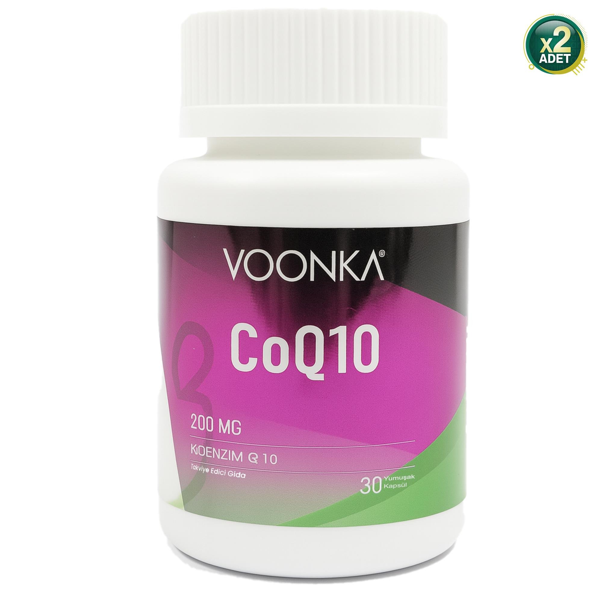 Voonka CoQ 10 200 mg 30 Kapsül 2 Adet