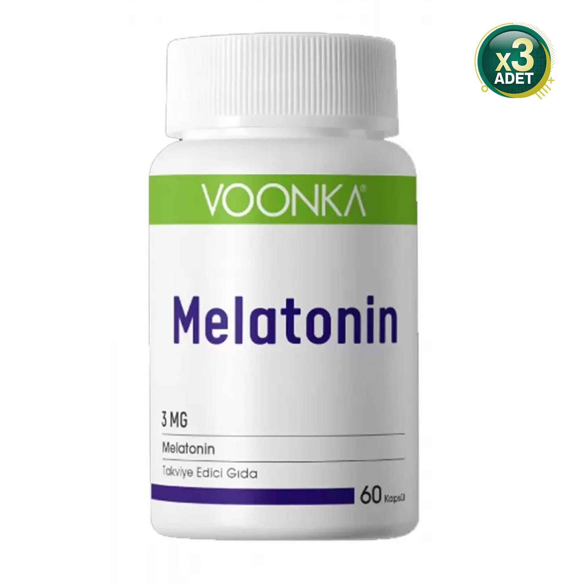 Voonka Melatonin 3 Mg 60 Kapsül 3 Adet