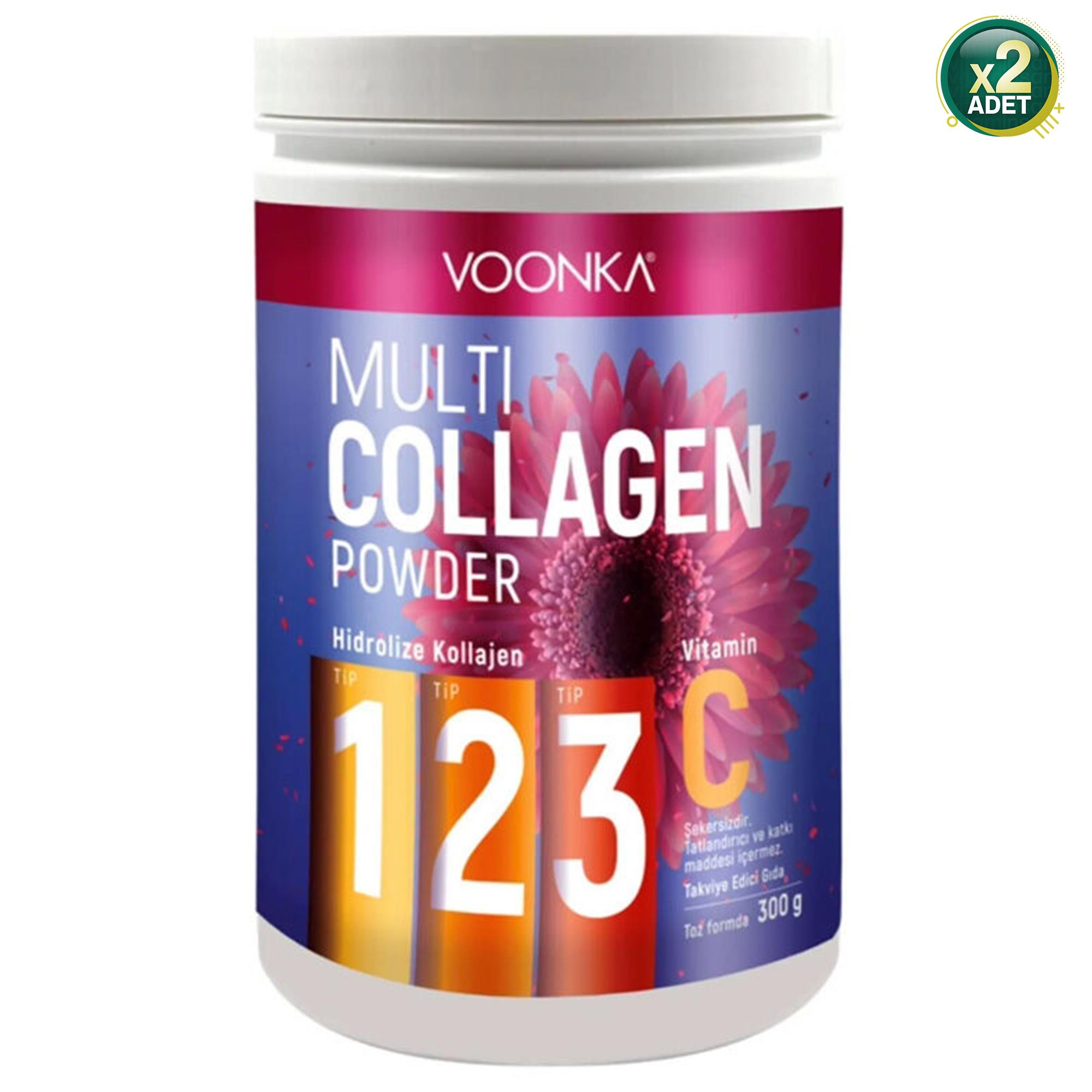Voonka Multi Collagen Powder 300 gr 2'li