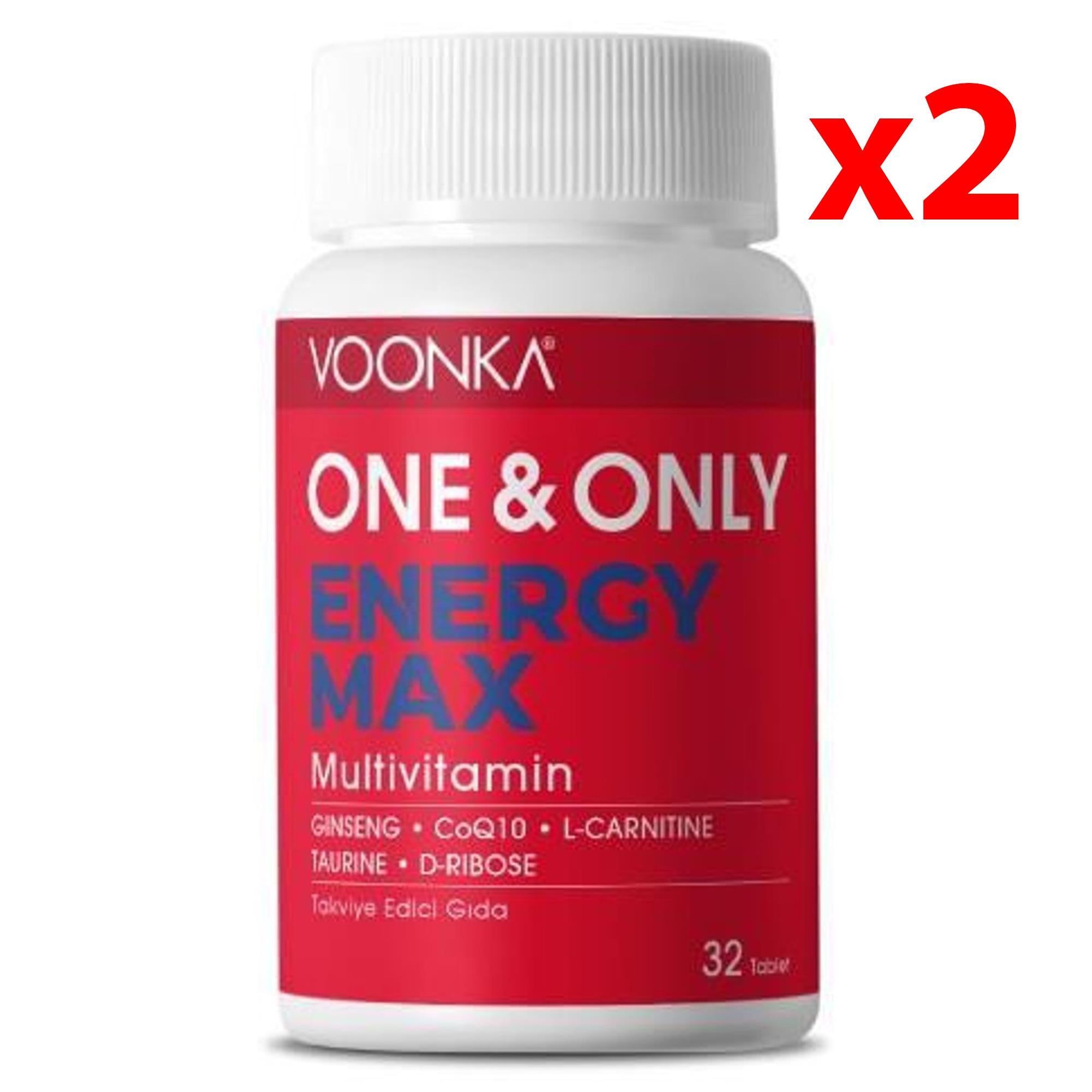 Voonka One&Only Energy Max MultiVitamin 32 Tablet 2 Adet