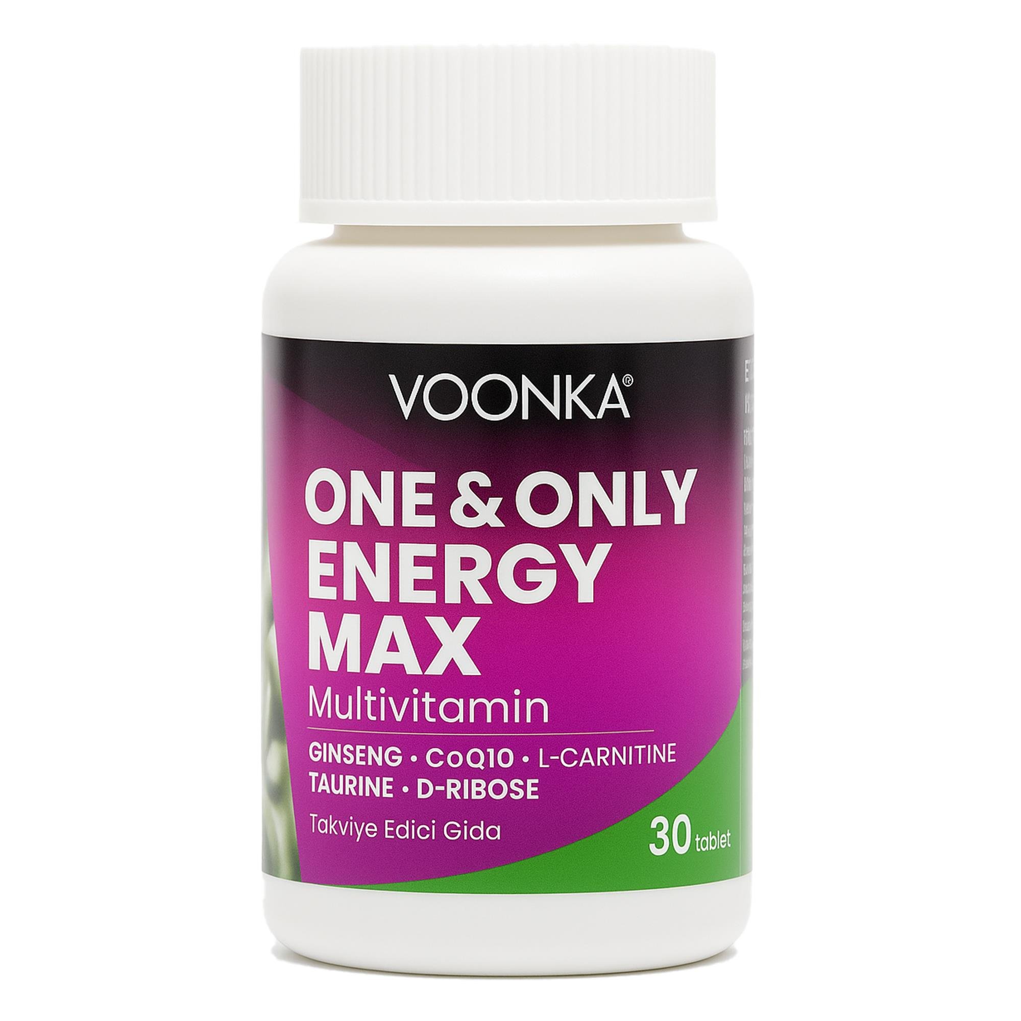 Voonka One&Only Energy Max MultiVitamin 30 Tablet