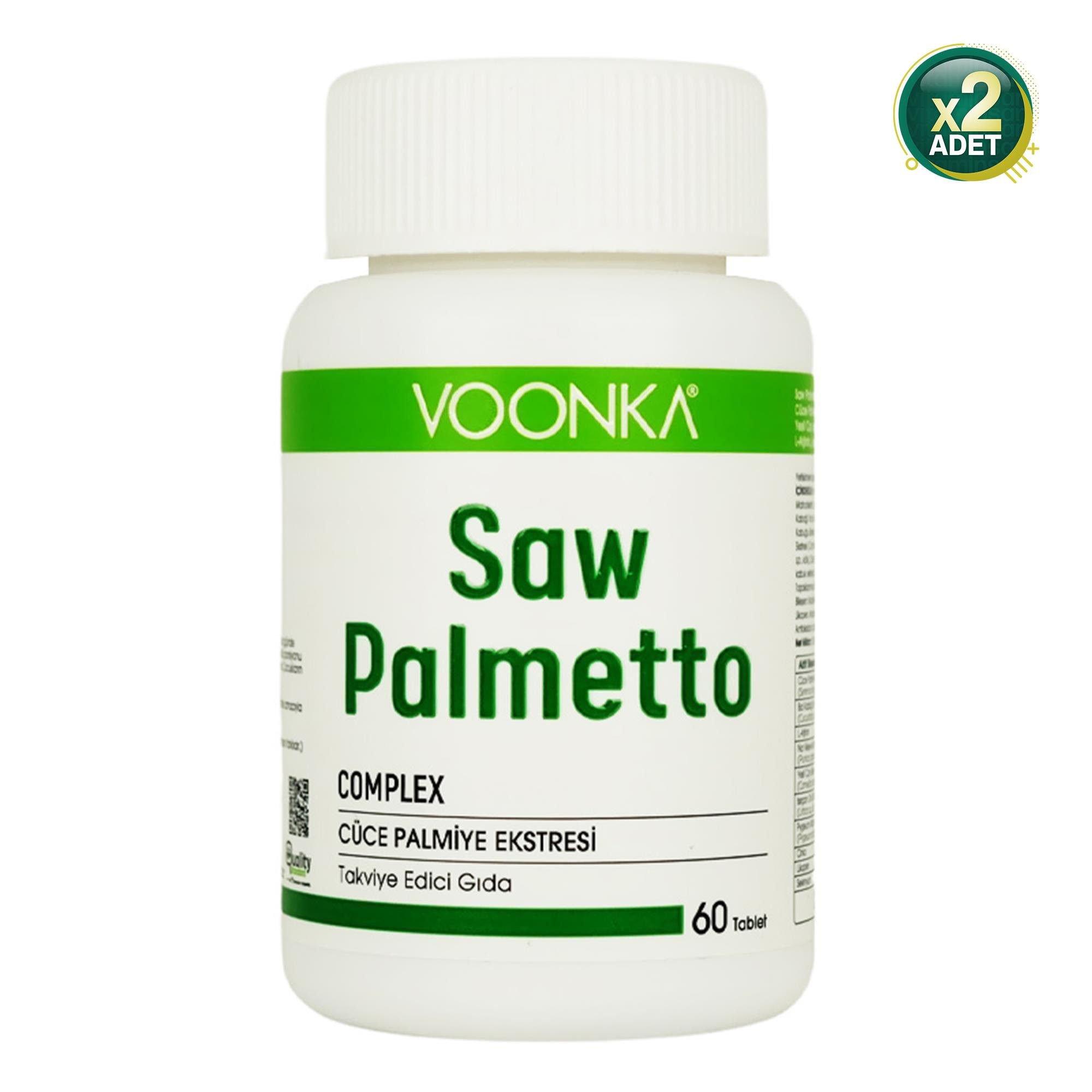 Voonka Saw Palmetto Complex 60 Tablet 2 Adet