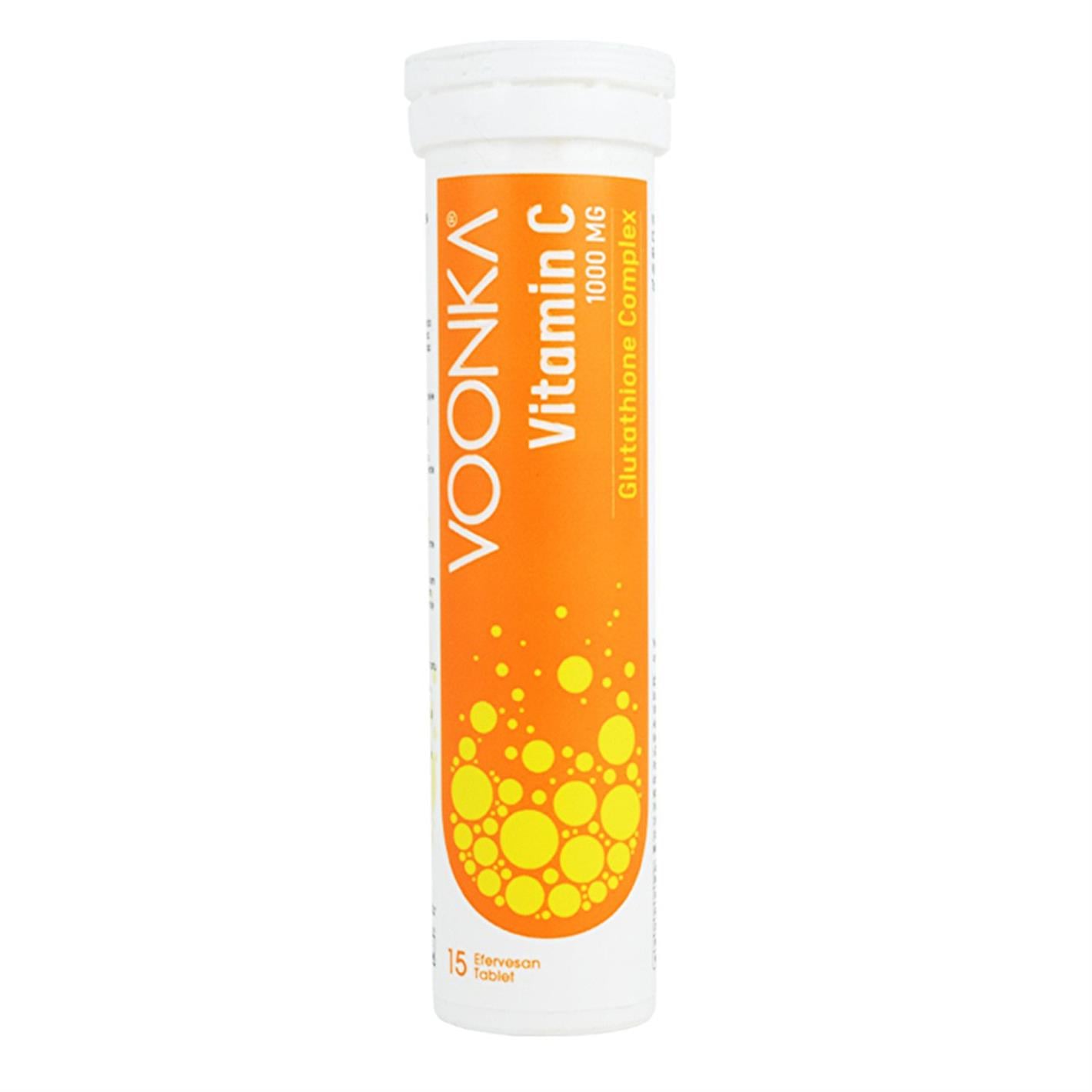 Voonka Vitamin C Glutathione Complex Efervesan 15 Tablet