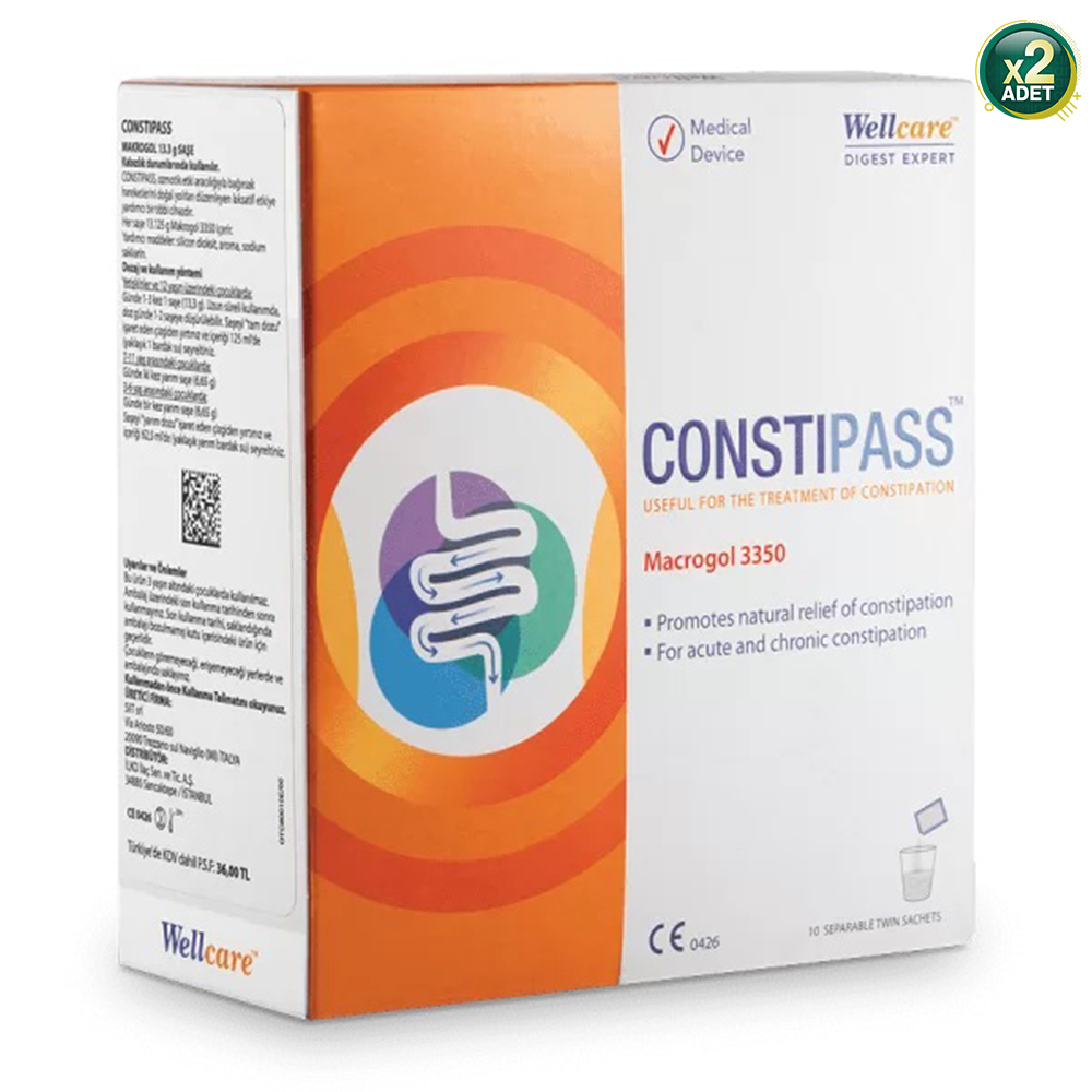 Wellcare Constipass Macrogol 3350 10 Saşe 2'li