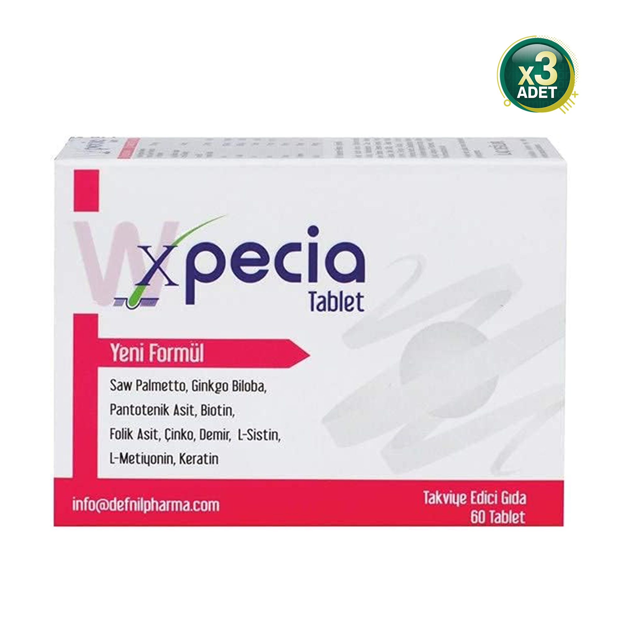 Xpecia Kadın 60 Tablet 3 Adet