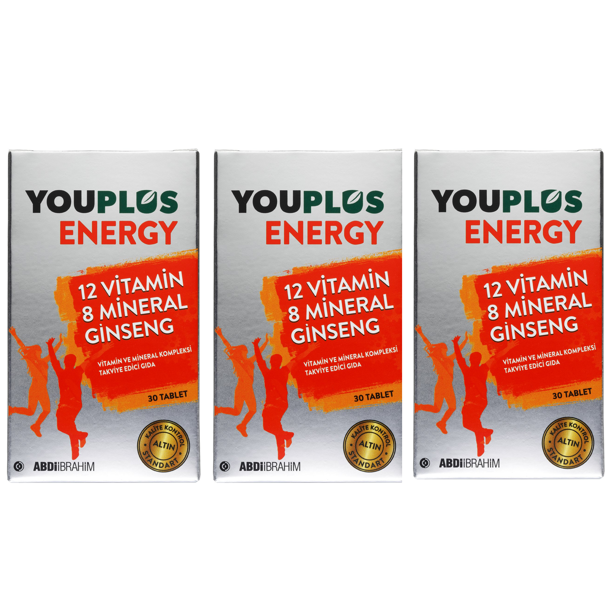 Youplus Energy Vitamin ve Mineral Kompleksi 30 Tablet 3 Adet