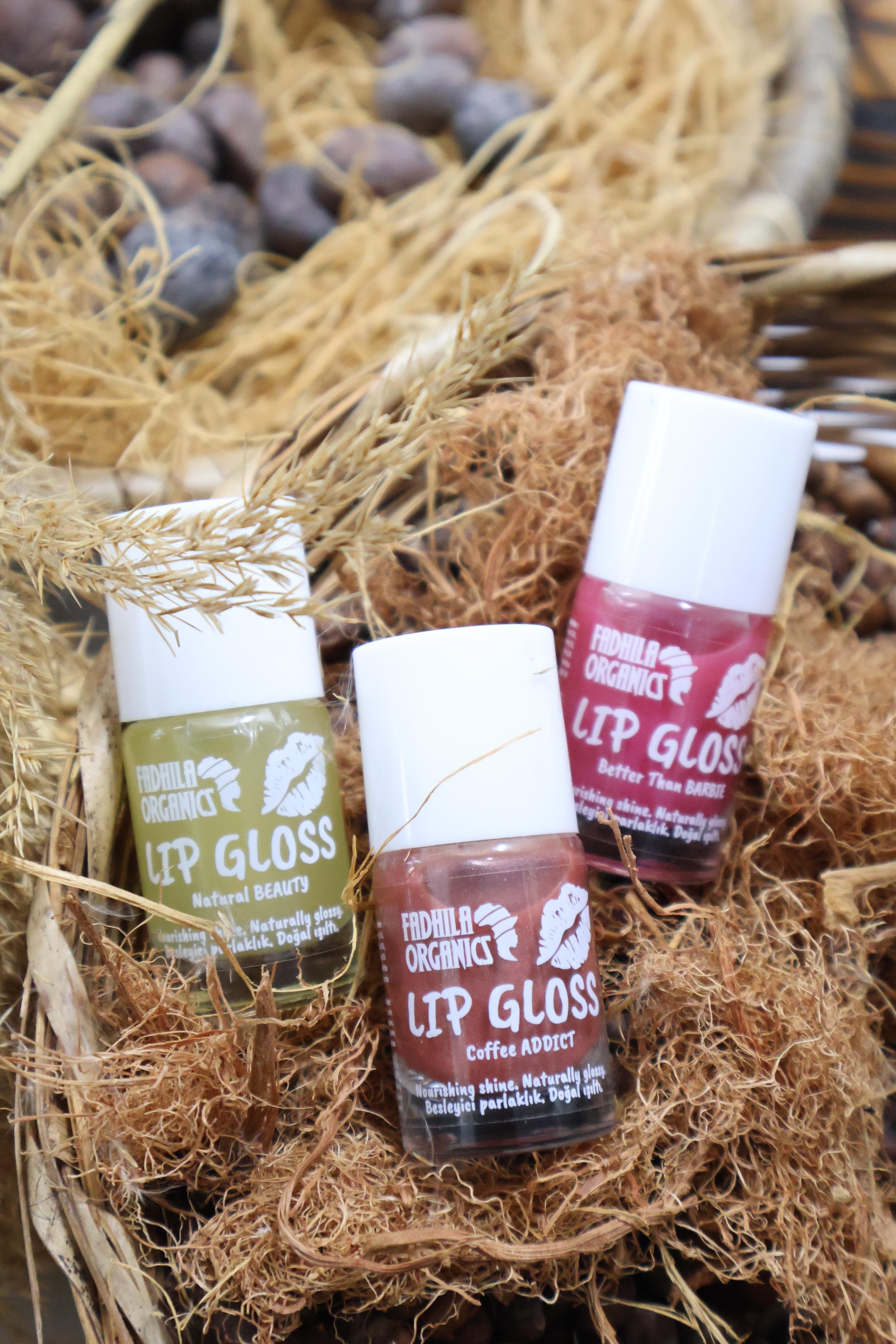 3'Lü Doğal Işıltılı Lip Gloss Seti