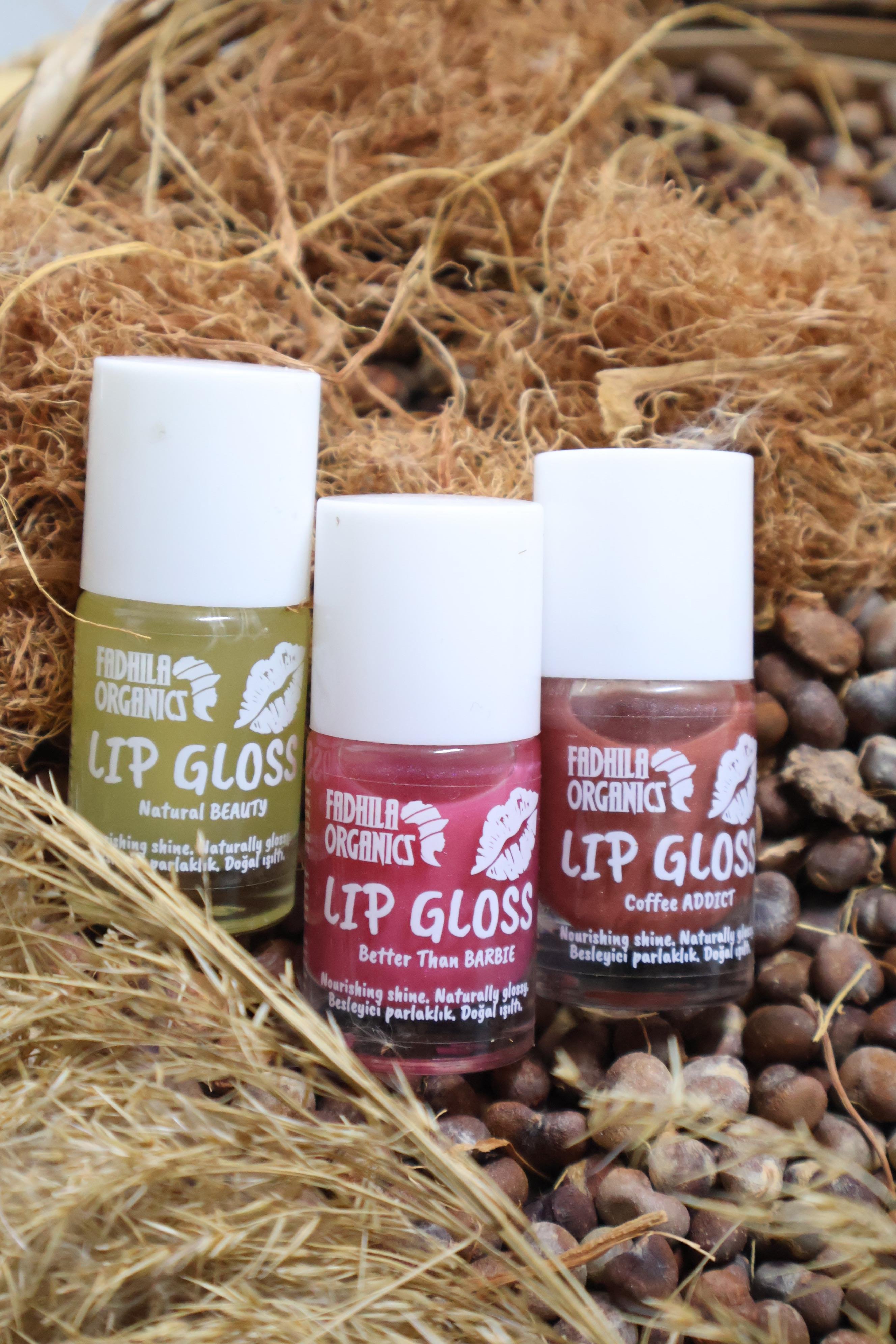 3'Lü Doğal Işıltılı Lip Gloss Seti