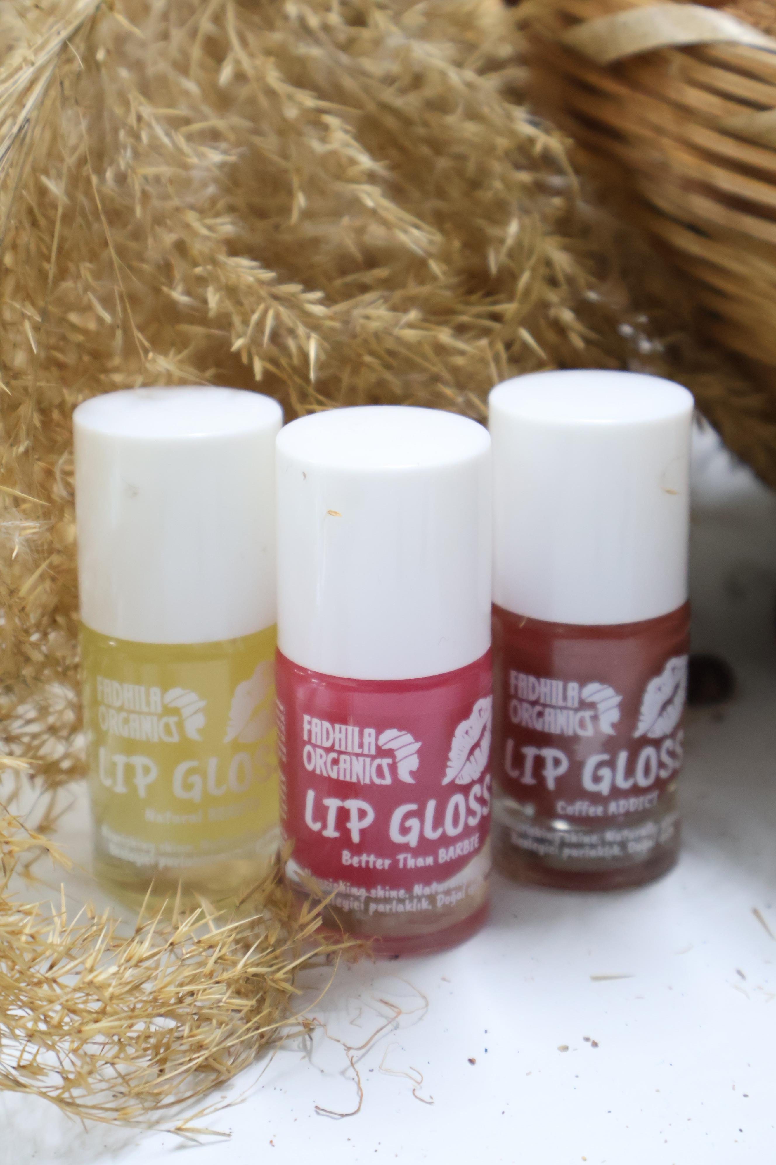 3'Lü Doğal Işıltılı Lip Gloss Seti