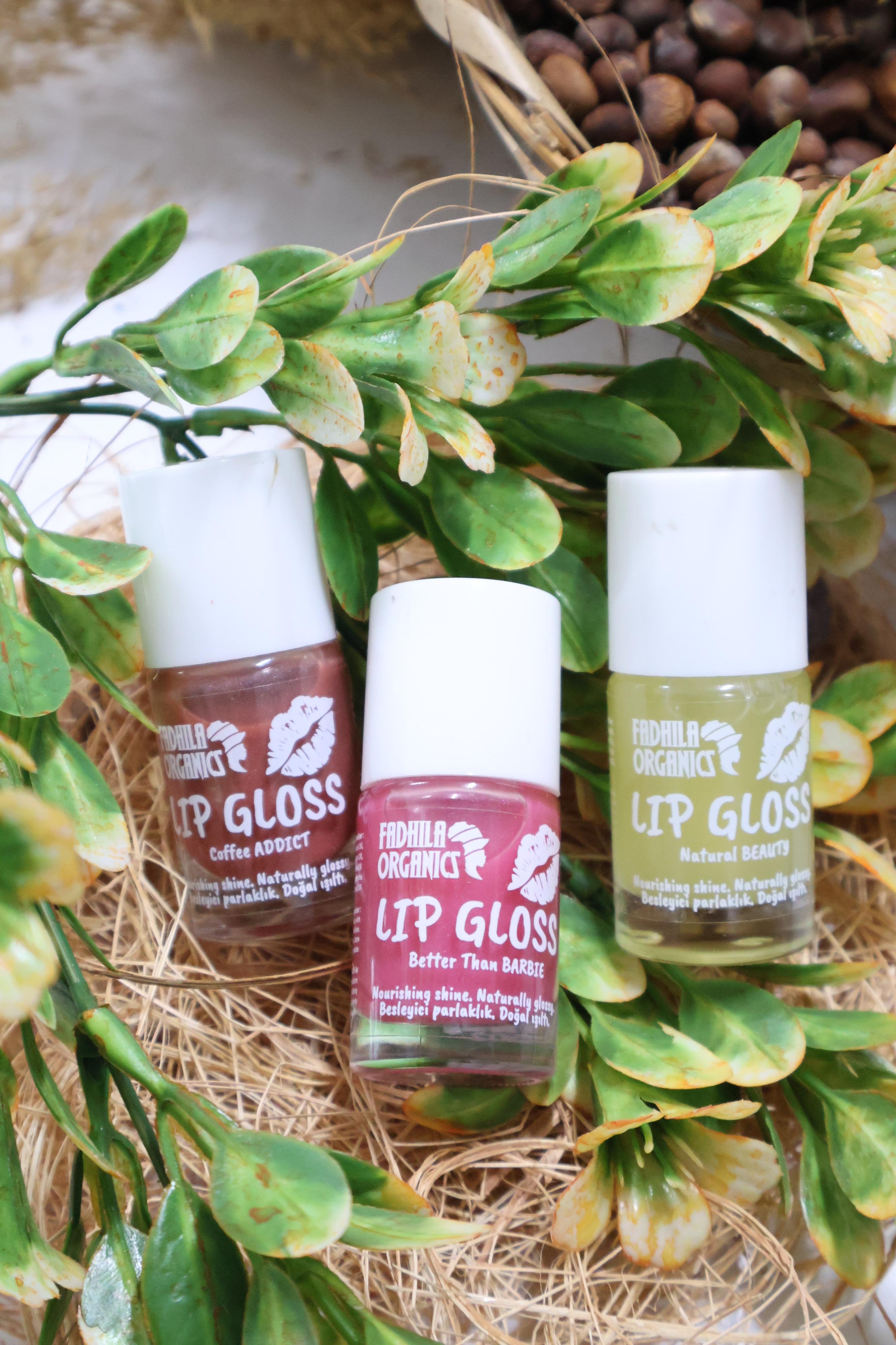 3'Lü Doğal Işıltılı Lip Gloss Seti