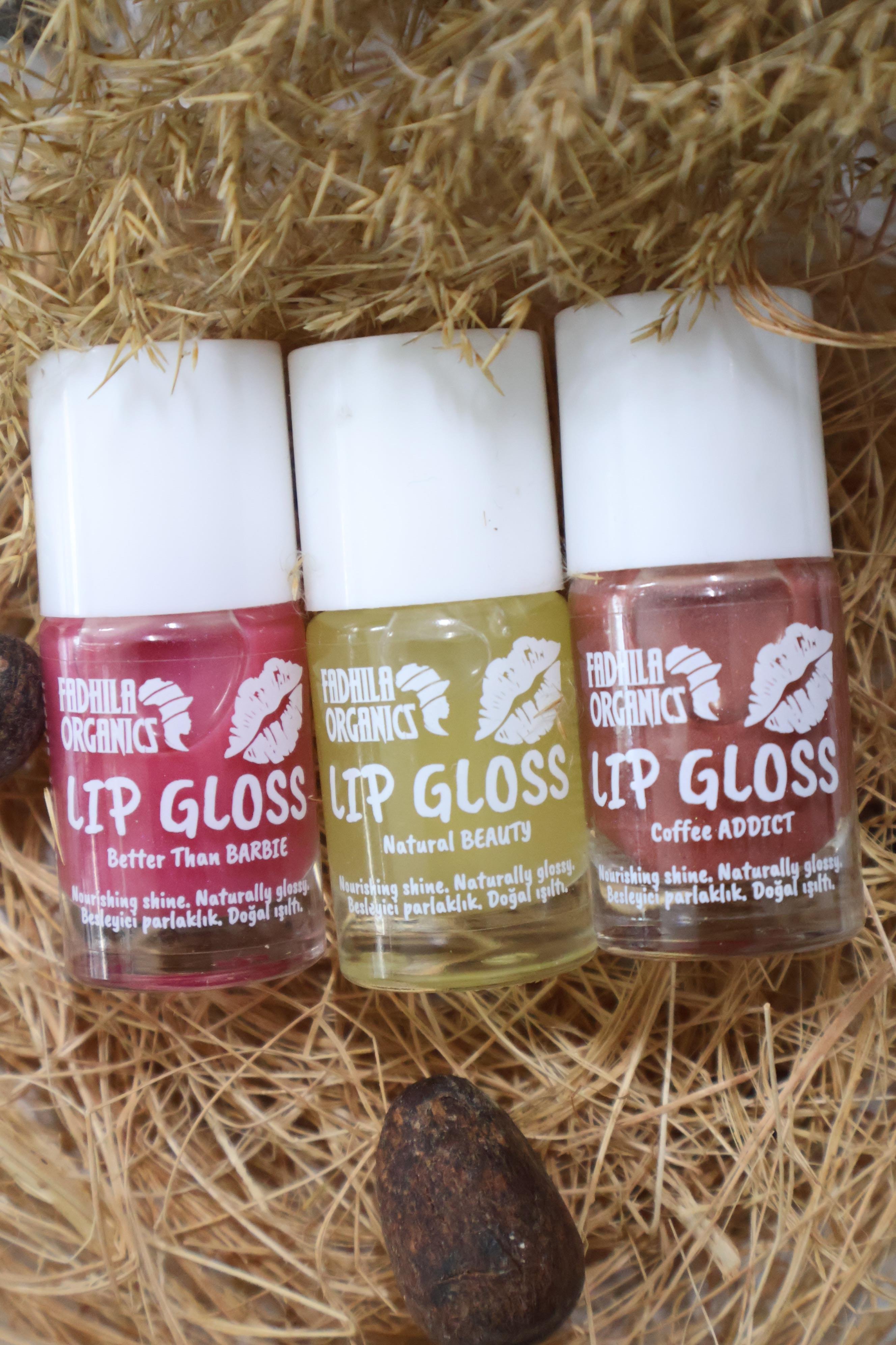 3'Lü Doğal Işıltılı Lip Gloss Seti
