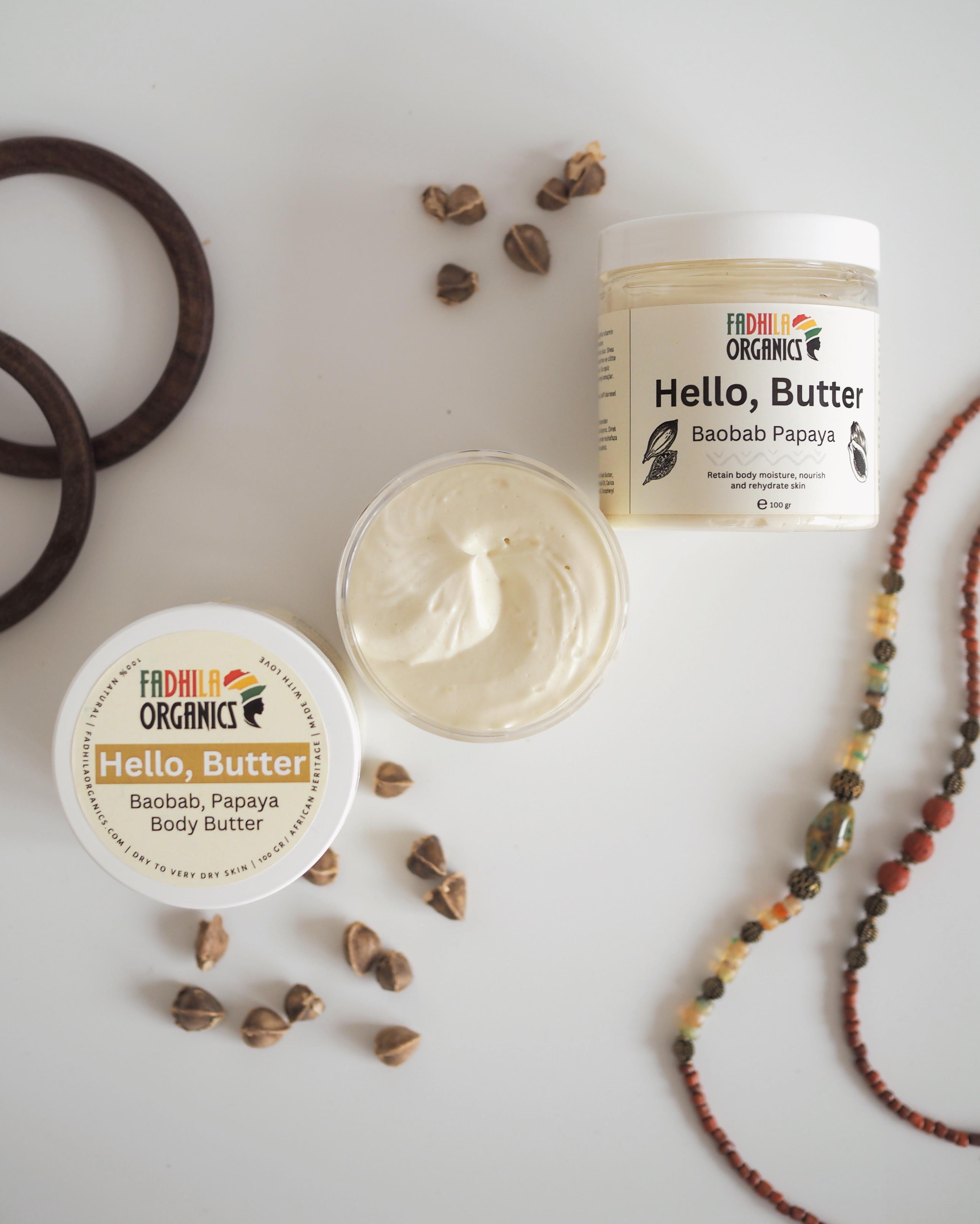 Body Butter - Baobab, Papaya - 80gr