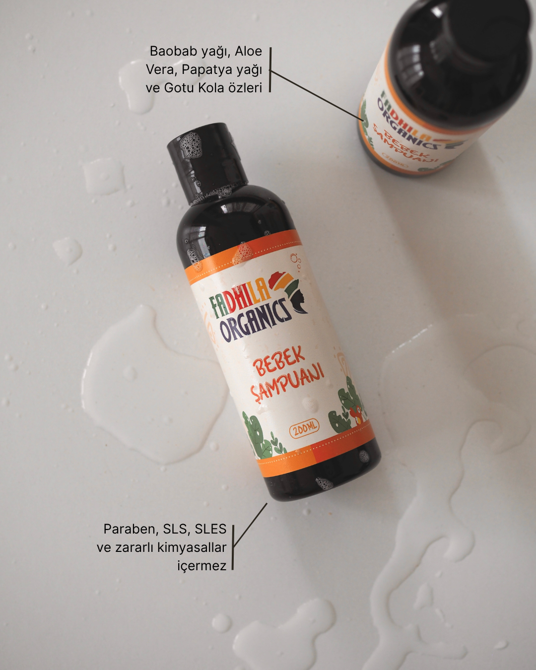 Doğal Bebek Şampuanı, Baobab'lı - 200ml