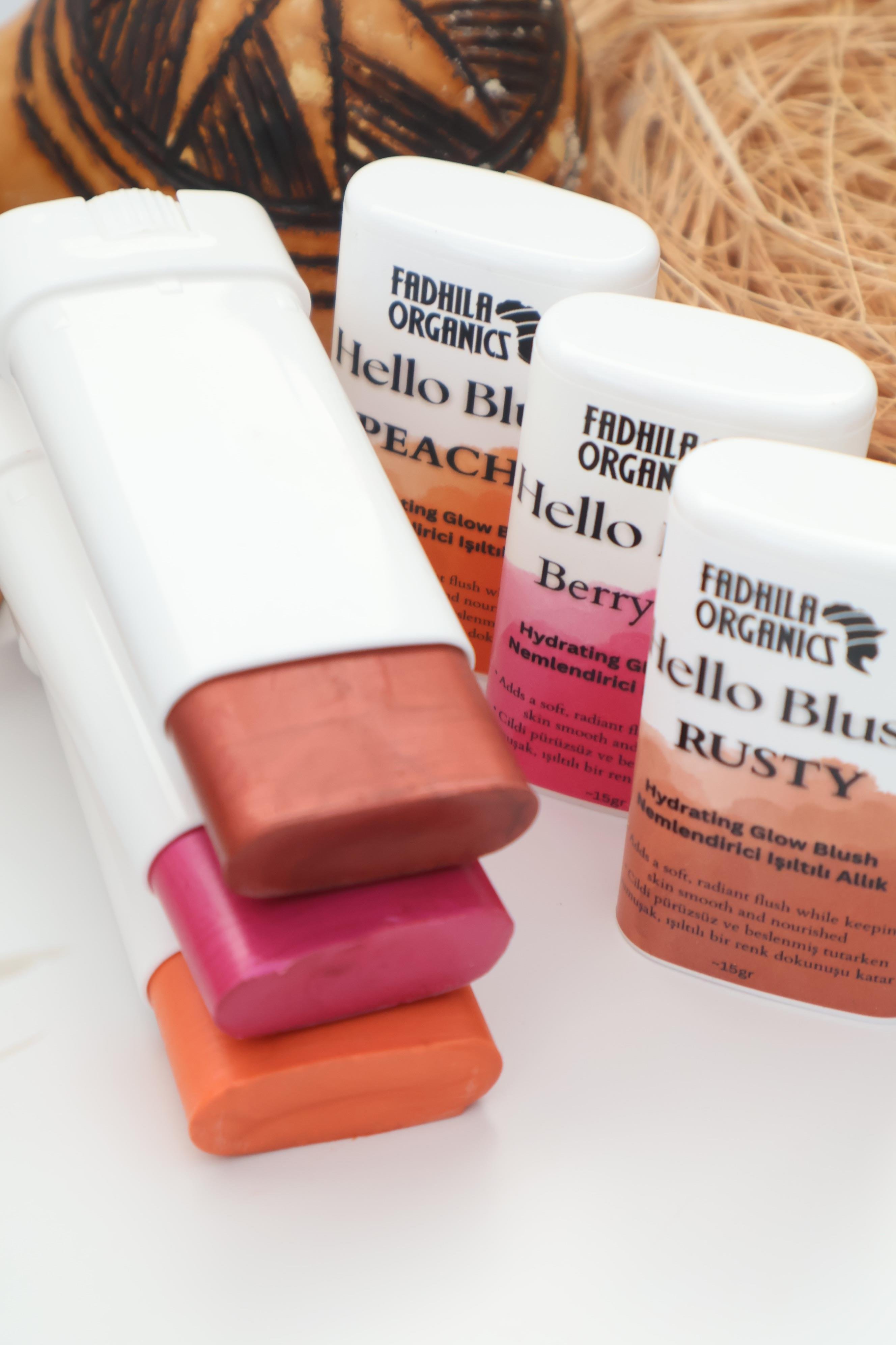 Hello Blush Doğal Işıltılı Stick Allık - 3'Lü Set